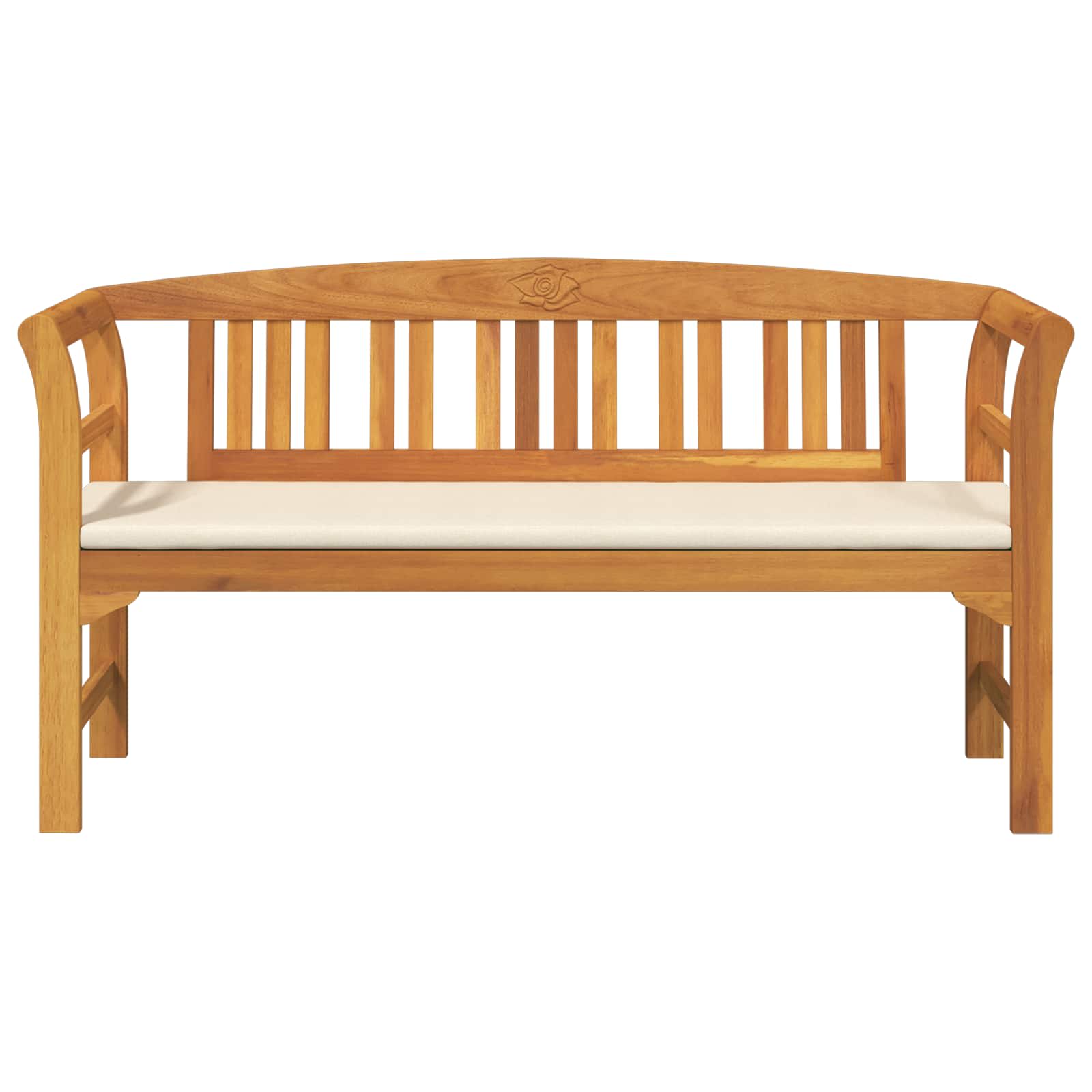 Rosenbank Natur 157 x 46 x 82,5 cm Massivholz Akazie