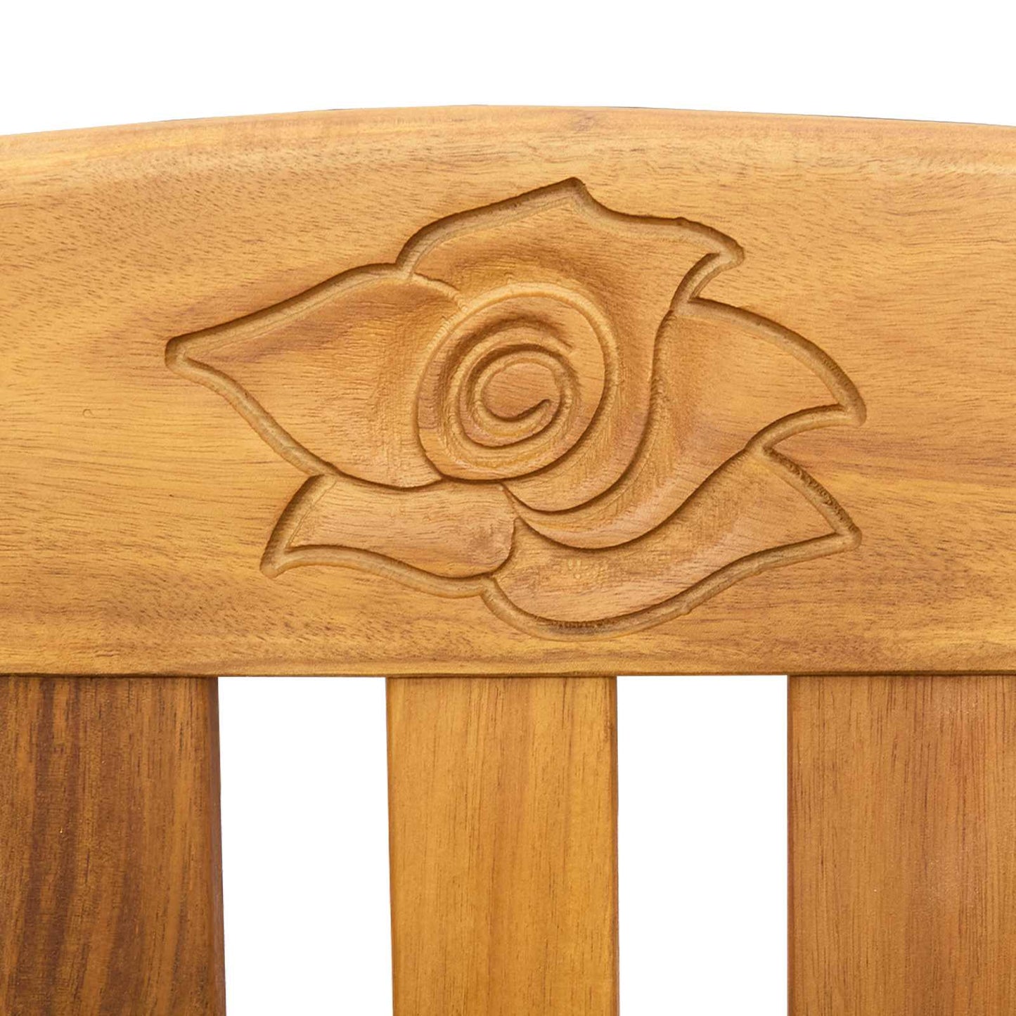 Rosenbank Natur 68,5 x 46 x 82,5 cm Massivholz Akazie