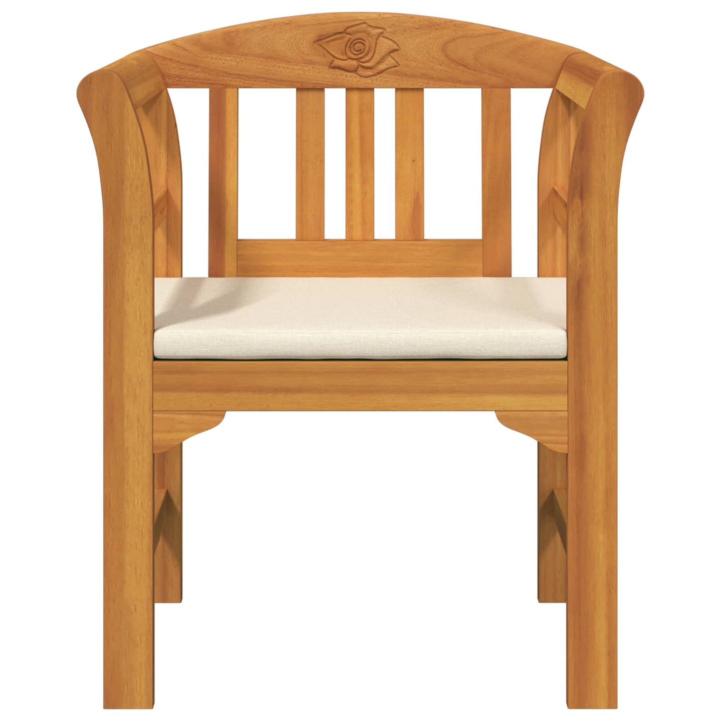 Rosenbank Natur 68,5 x 46 x 82,5 cm Massivholz Akazie