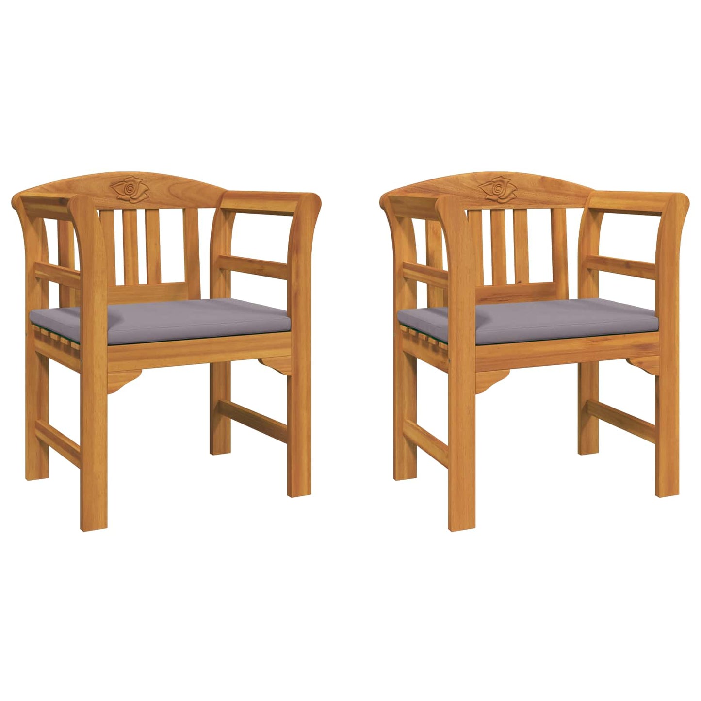 Rosenbank Natur 68,5 x 46 x 82,5 cm Massivholz Akazie