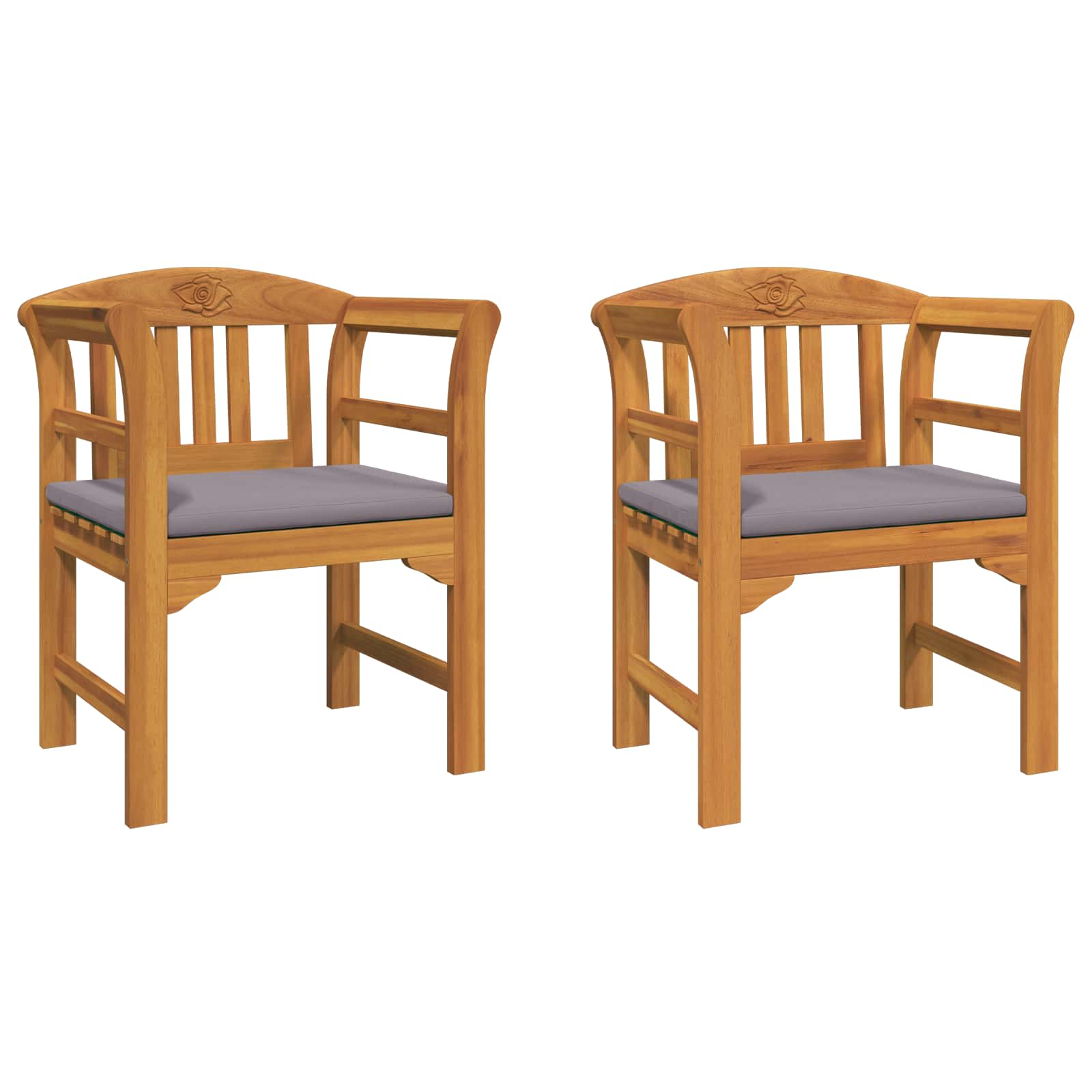 Rosenbank Natur 68,5 x 46 x 82,5 cm Massivholz Akazie