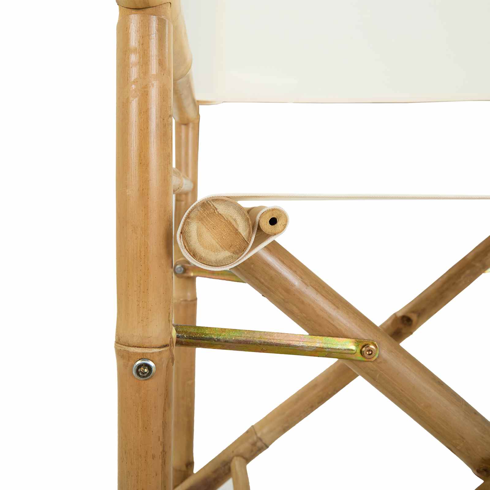 Folding Director's Chair 2 Stk. Natur Bambus