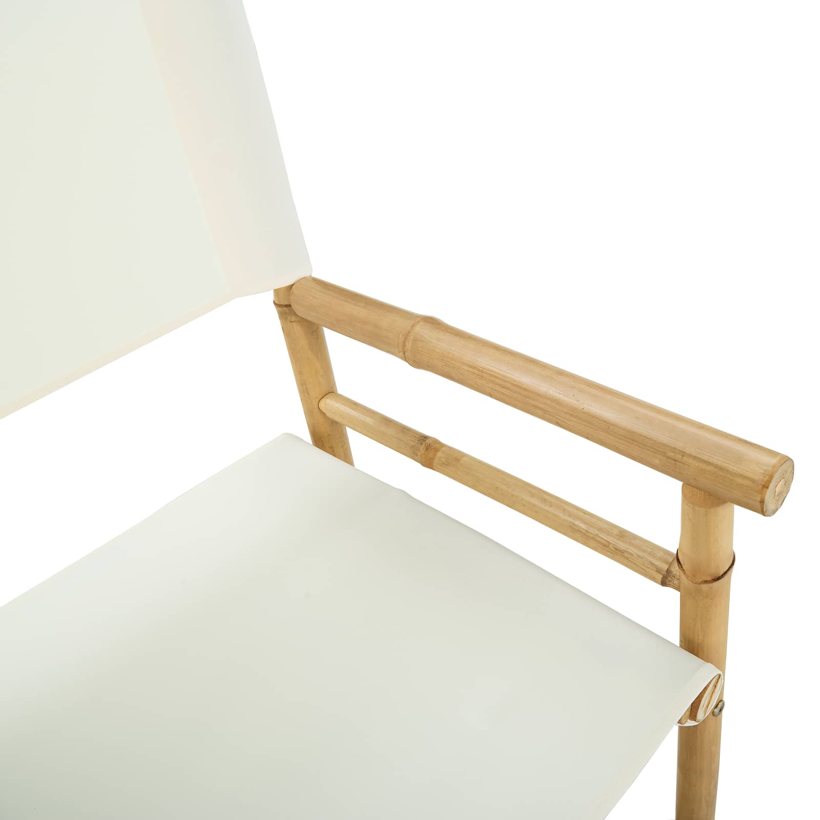 Folding Director's Chair 2 stk. Natur Bambus