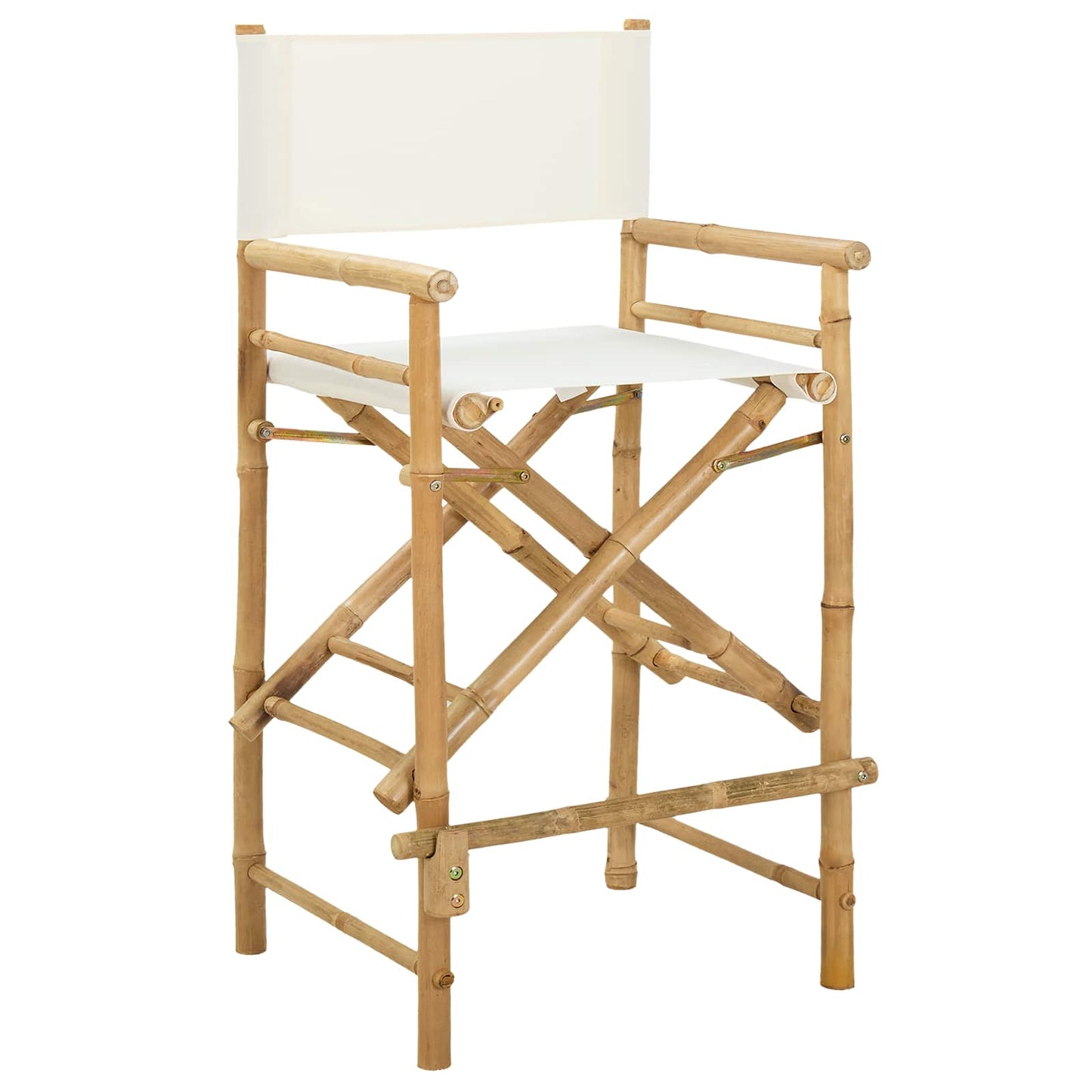 Folding Director's Chair 2 Stk. Natur Bambus