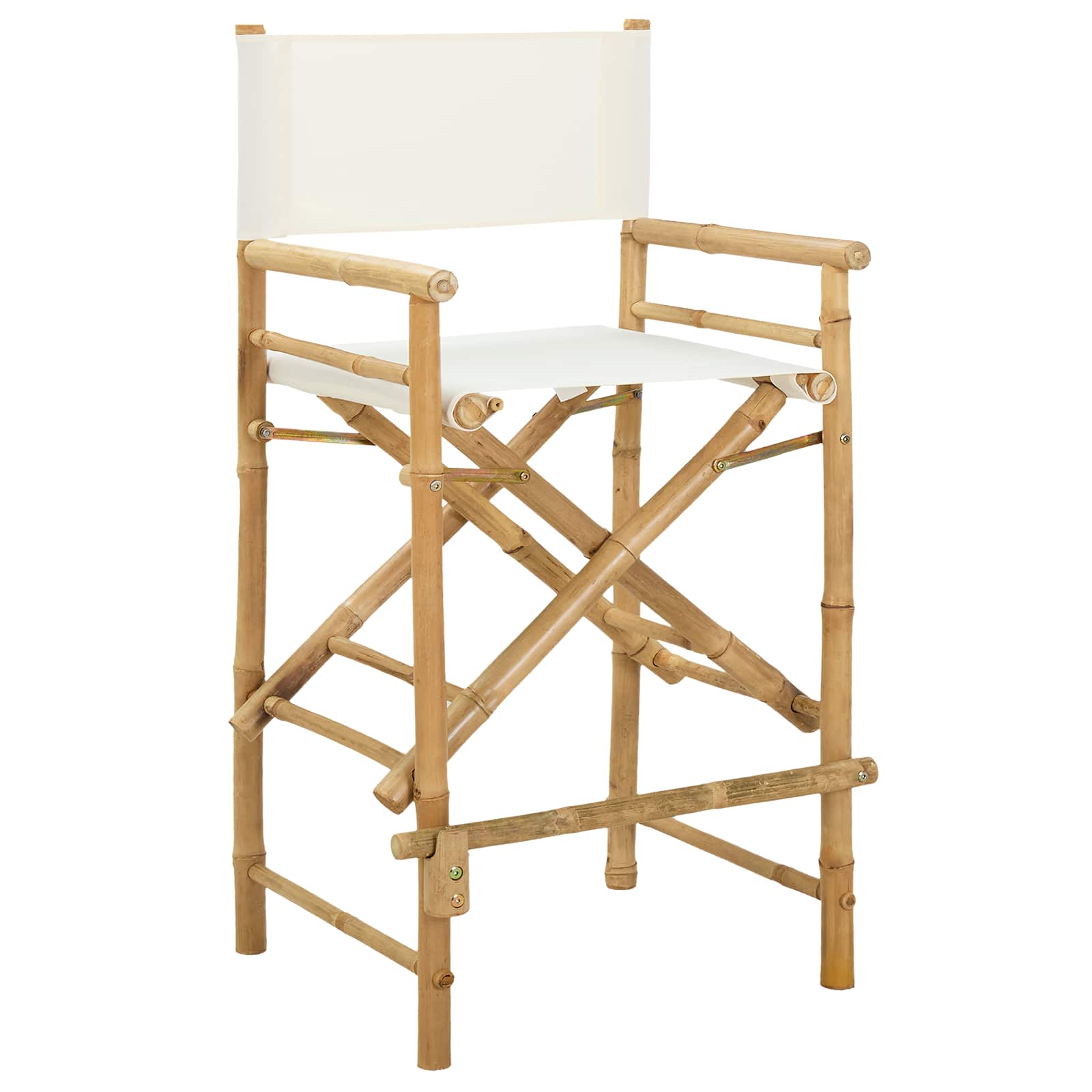 Folding Director's Chair 2 Stk. Natur Bambus