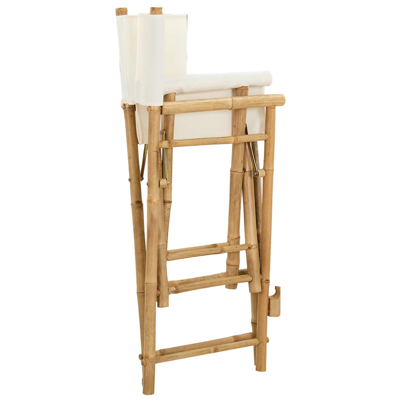 Folding Director's Chair 2 Stk. Natur Bambus
