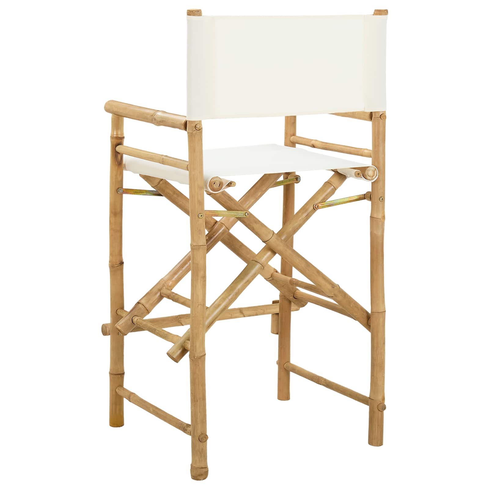 Folding Director's Chair 2 Stk. Natur Bambus