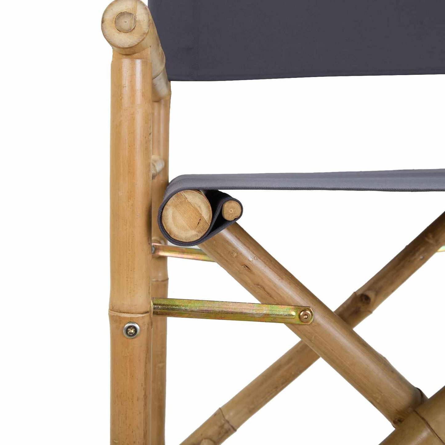 Folding Director's Chair 2 Stk. Natur Bambus