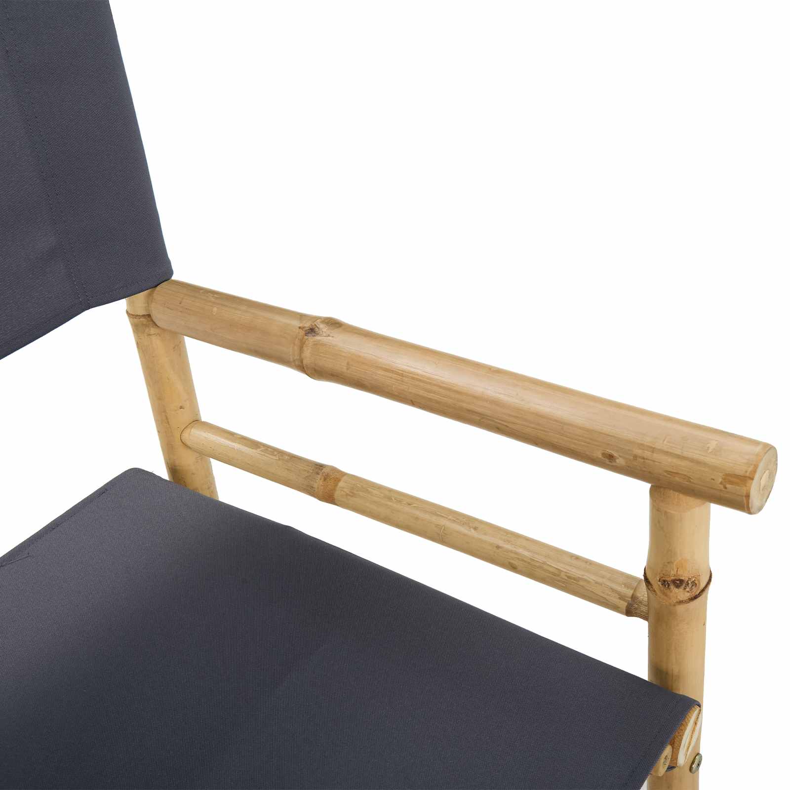 Folding Director's Chair 2 stk. Natur Bambus