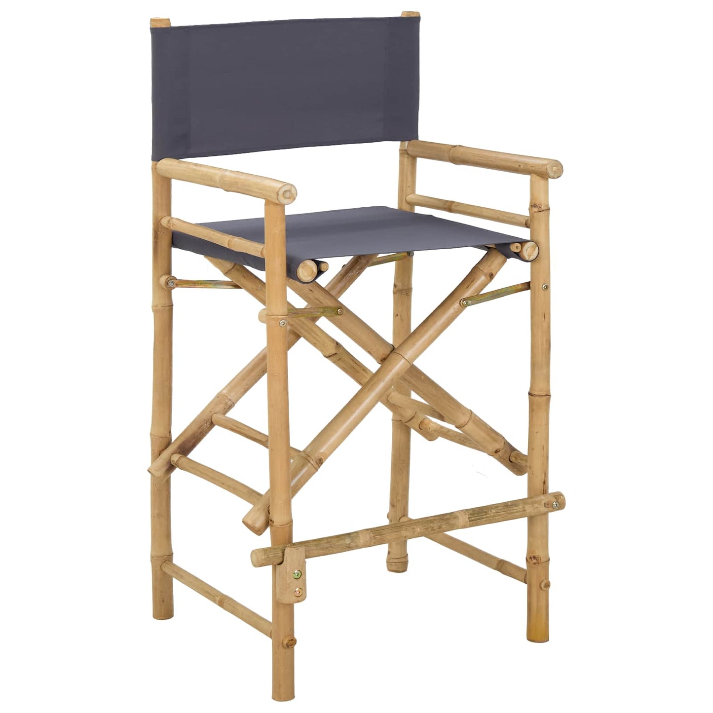 Folding Director's Chair 2 Stk. Natur Bambus