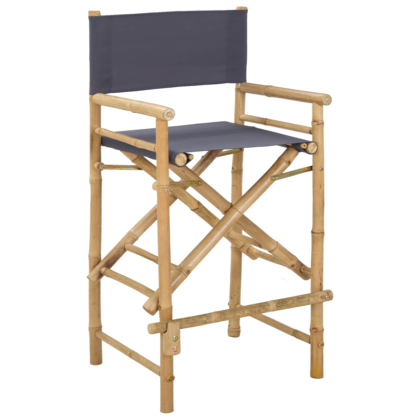 Folding Director's Chair 2 stk. Natur Bambus