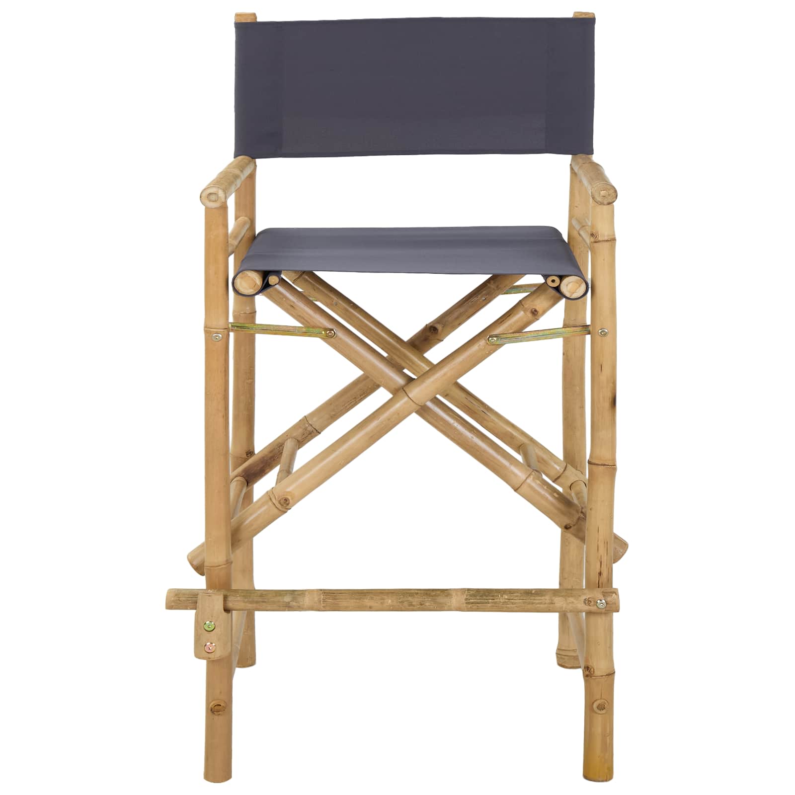 Folding Director's Chair 2 stk. Natur Bambus