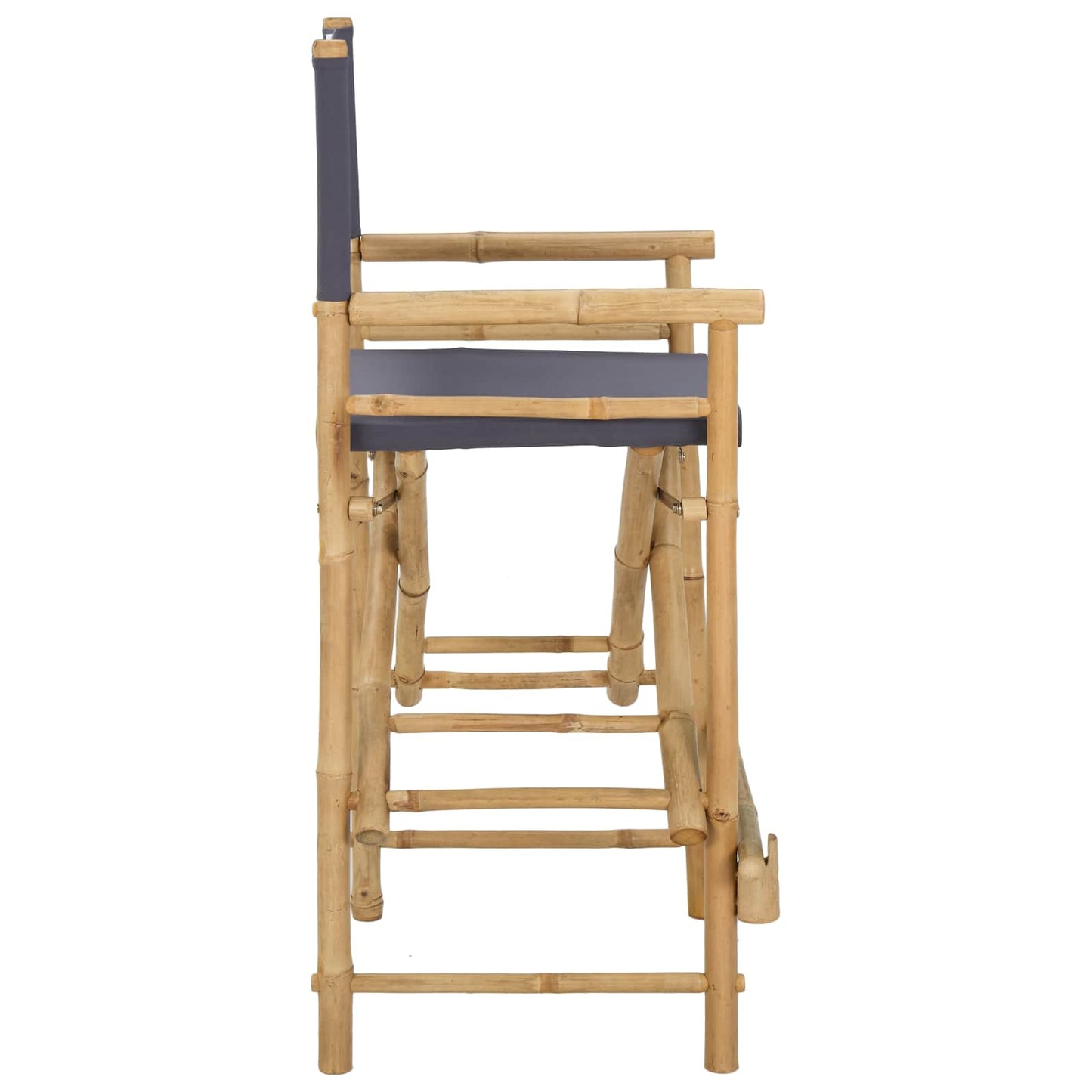 Folding Director's Chair 2 Stk. Natur Bambus