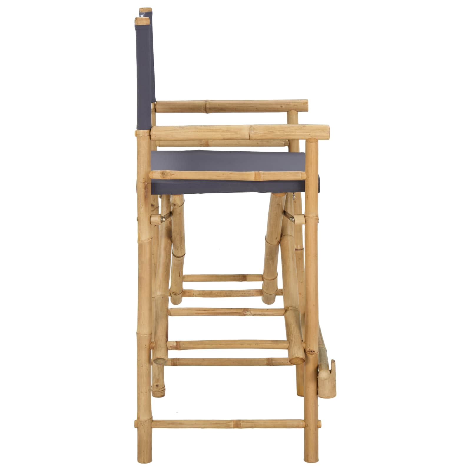 Folding Director's Chair 2 Stk. Natur Bambus