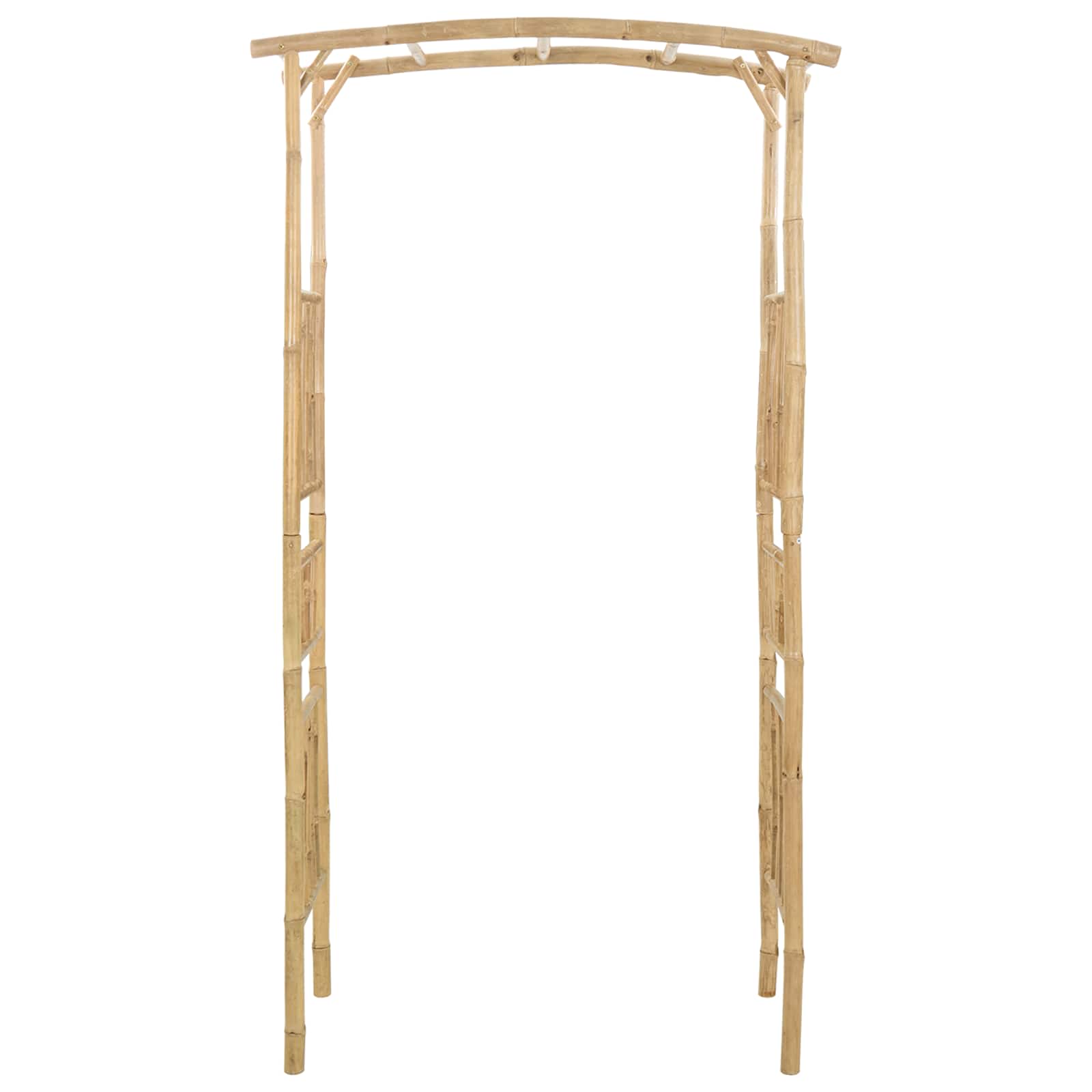 Gartenbogen Natur 110 x 40 x 205 cm Bambus