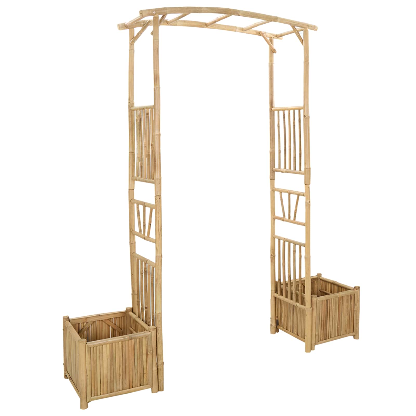 Gartenbogen Natur 177 x 40 x 205 cm Bambus