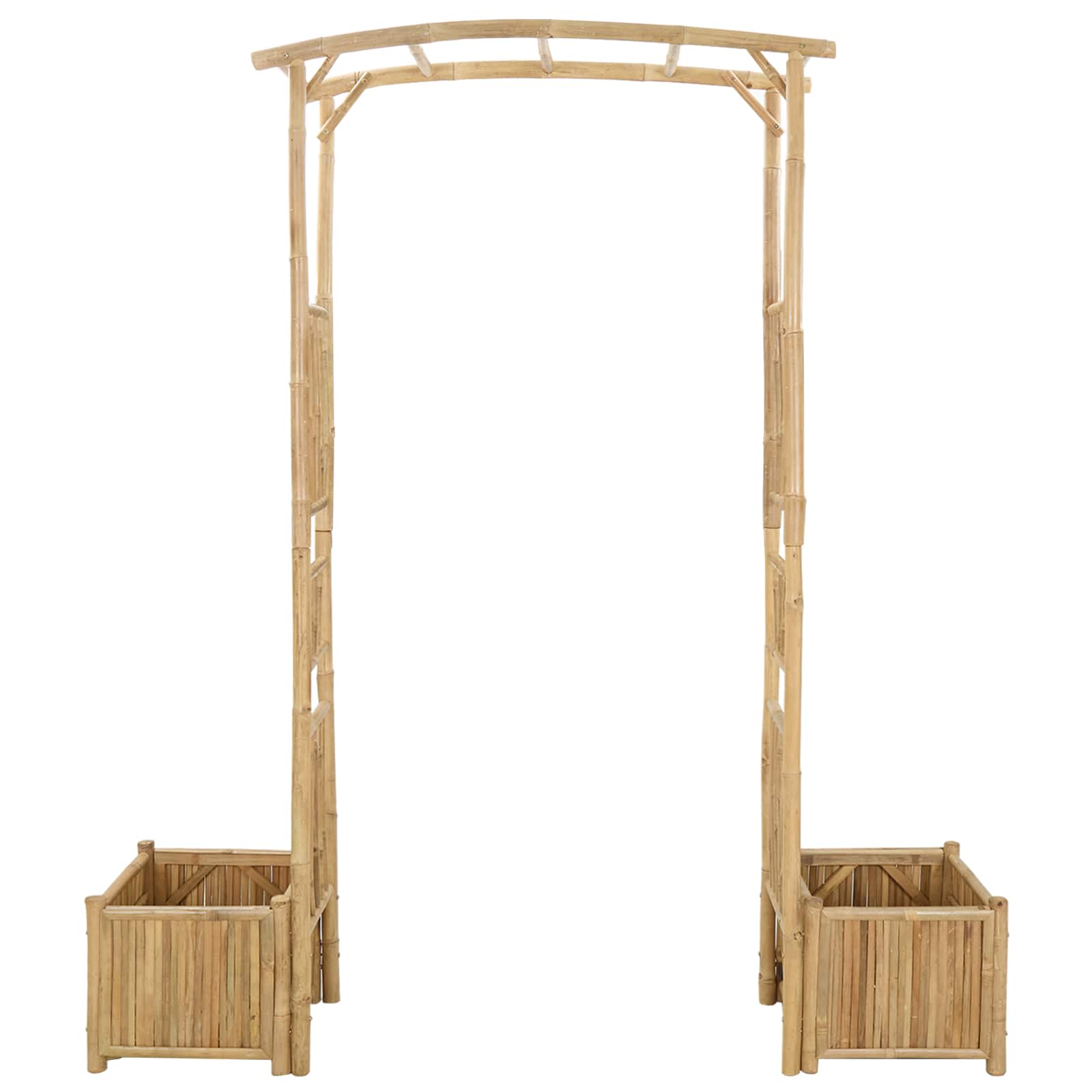Gartenbogen Natur 177 x 40 x 205 cm Bambus