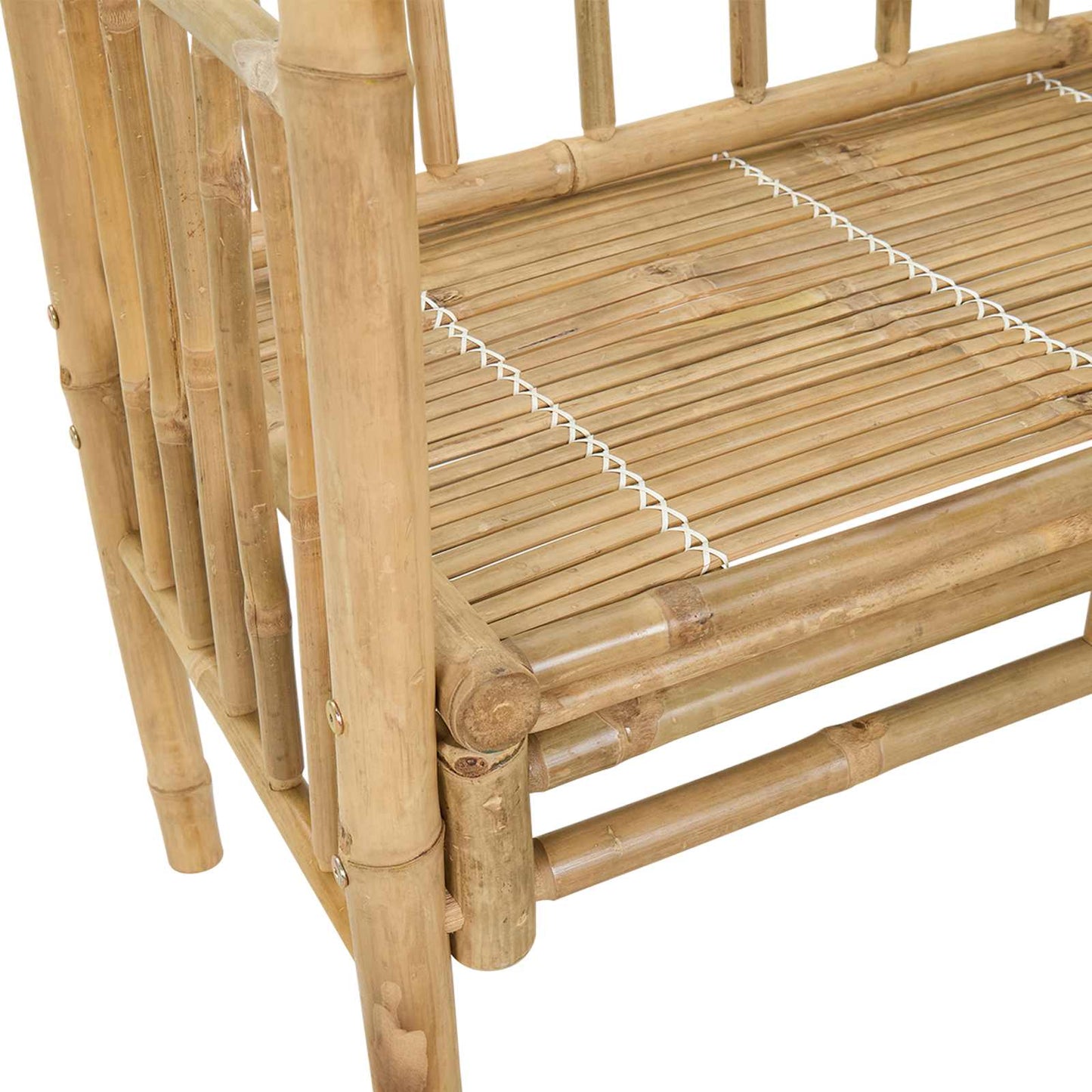 Gartenbogen mit Sitzbank 115 x 50 x 205 cm Bambus