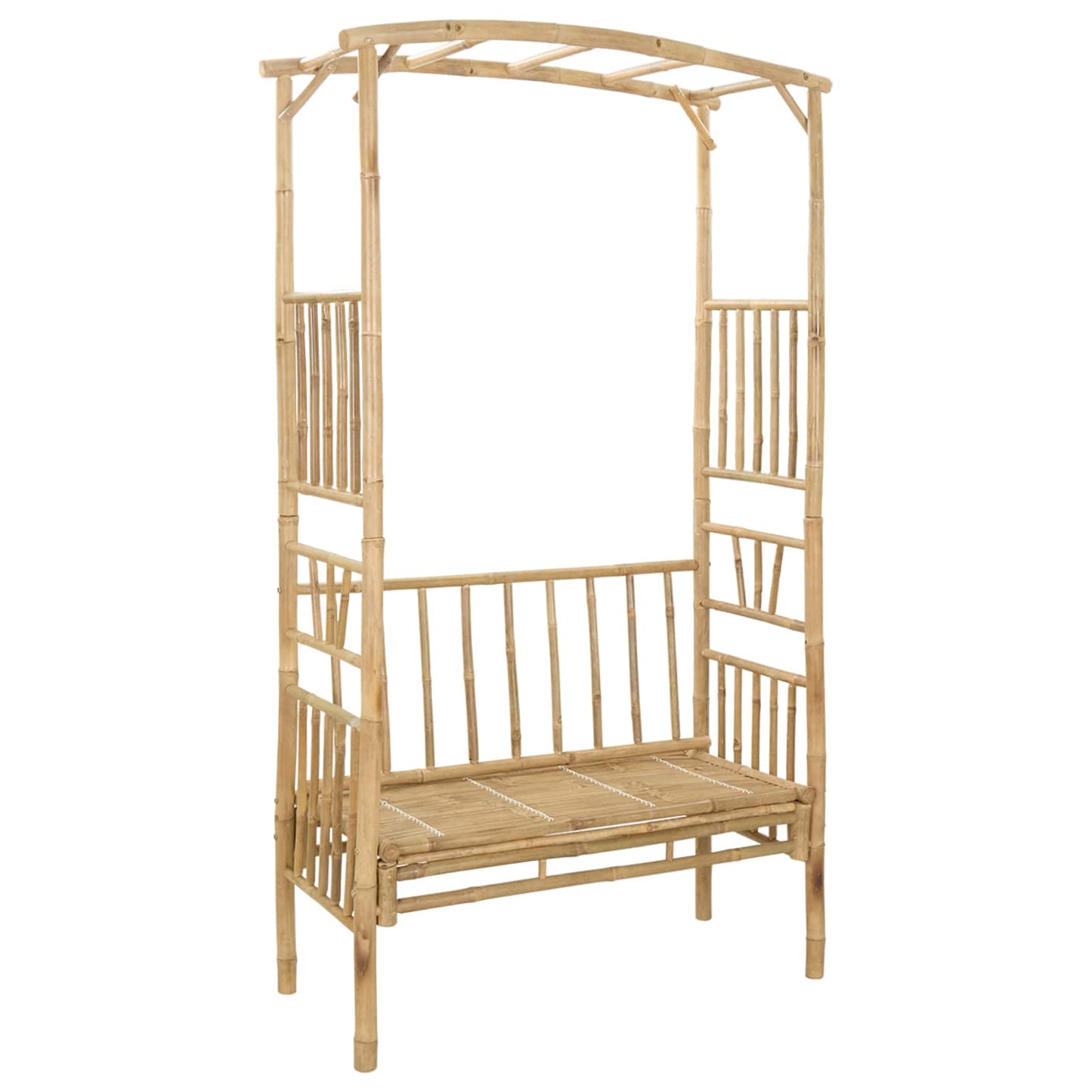 Gartenbogen mit Sitzbank 115 x 50 x 205 cm Bambus