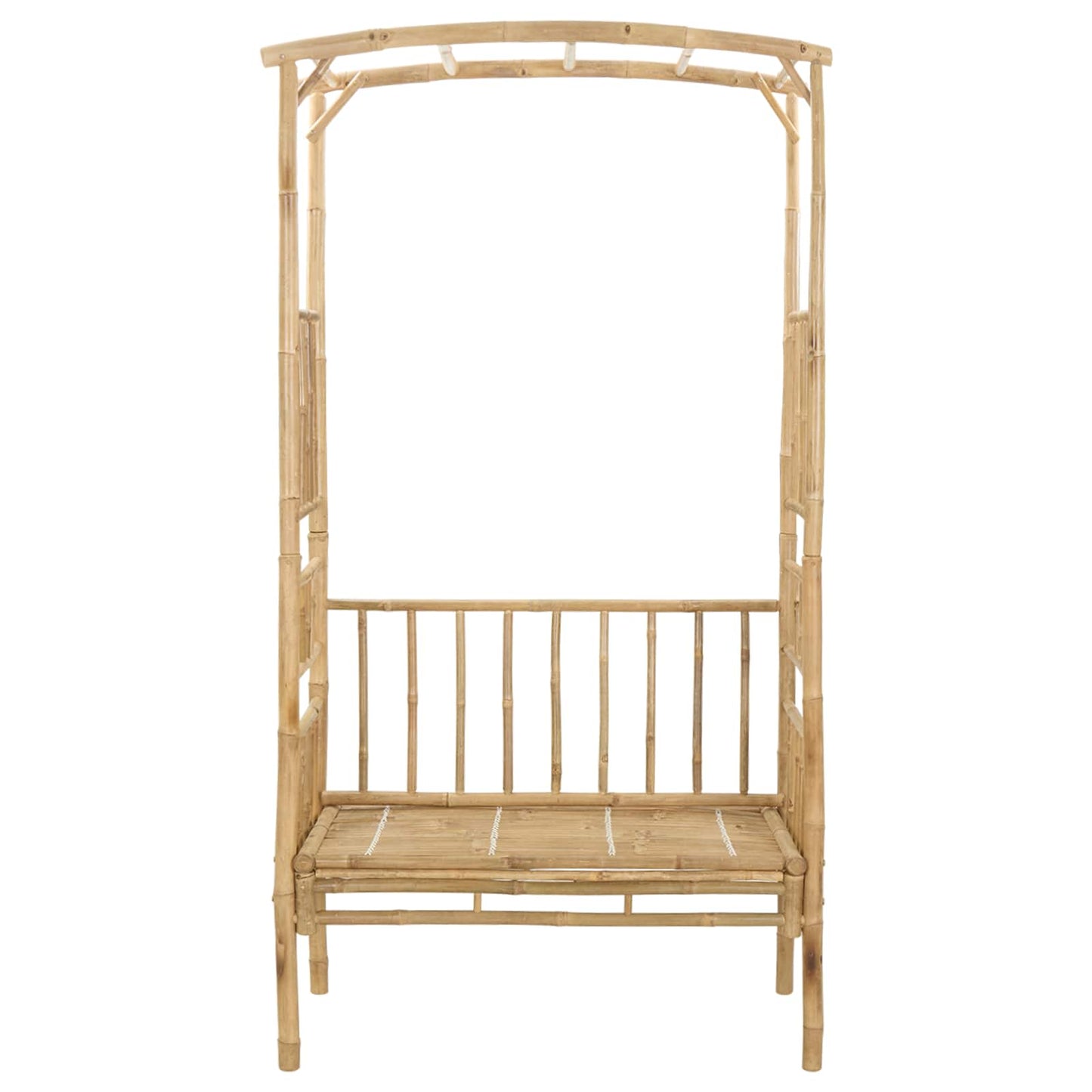 Gartenbogen mit Sitzbank 115 x 50 x 205 cm Bambus