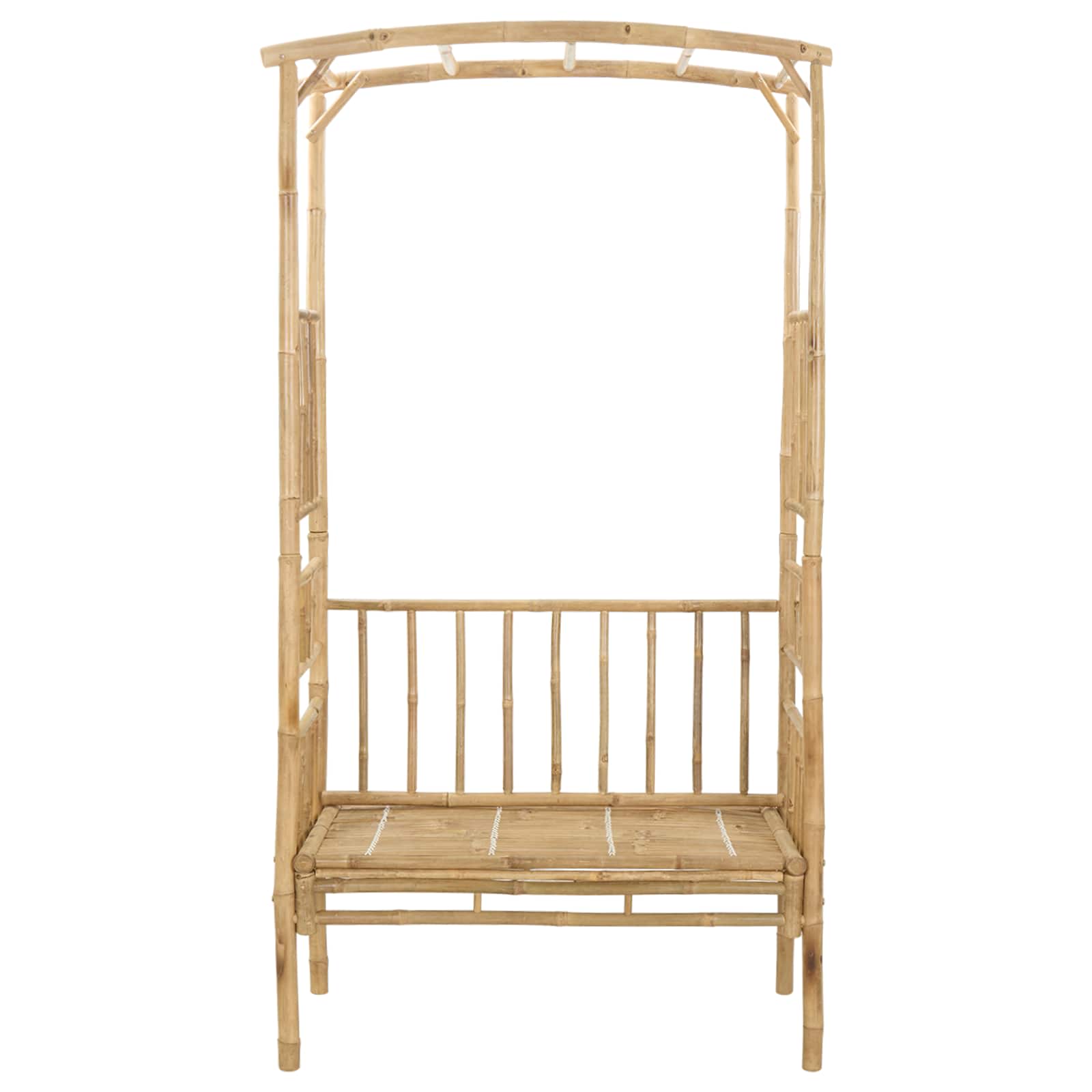 Gartenbogen mit Sitzbank 115 x 50 x 205 cm Bambus