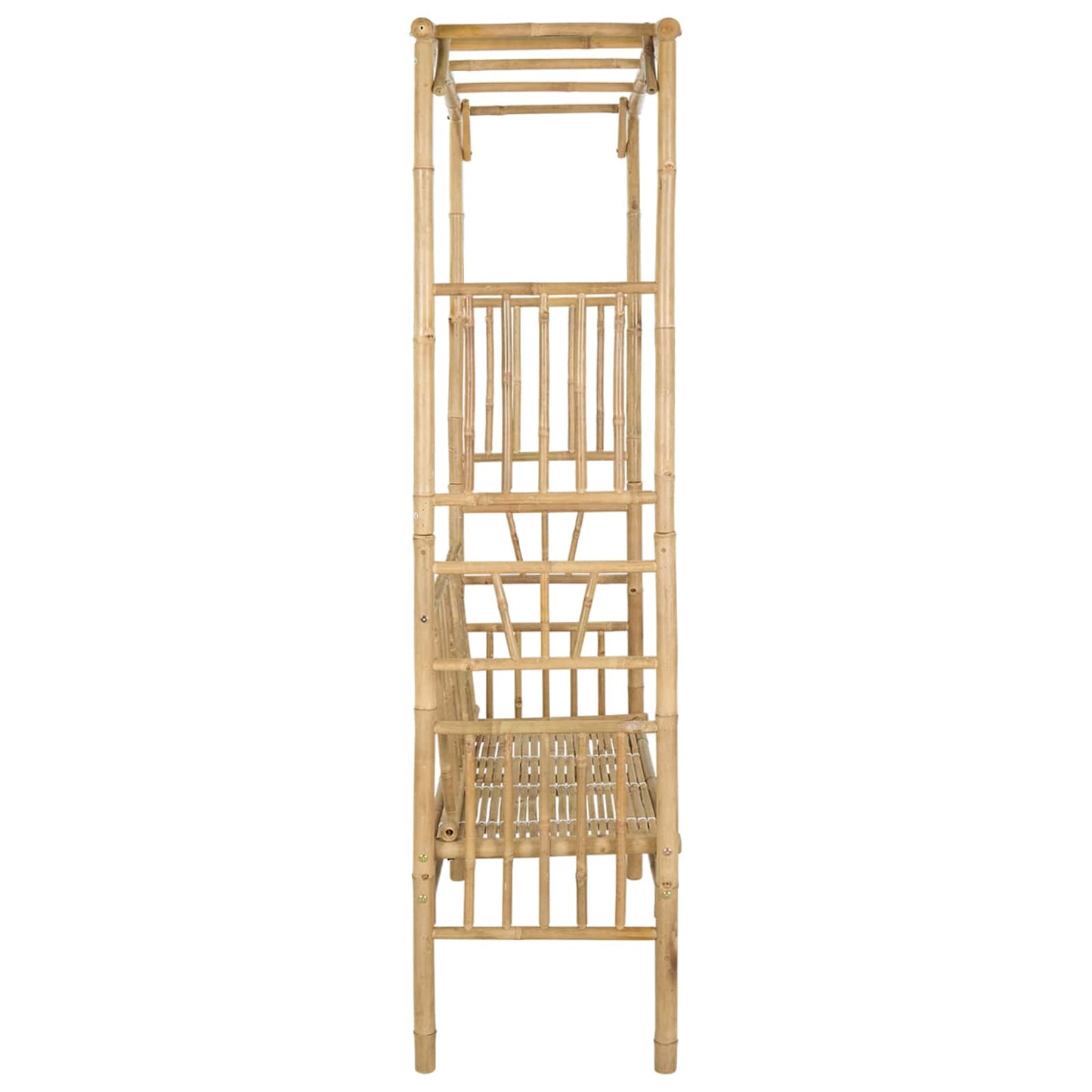 Gartenbogen mit Sitzbank 115 x 50 x 205 cm Bambus
