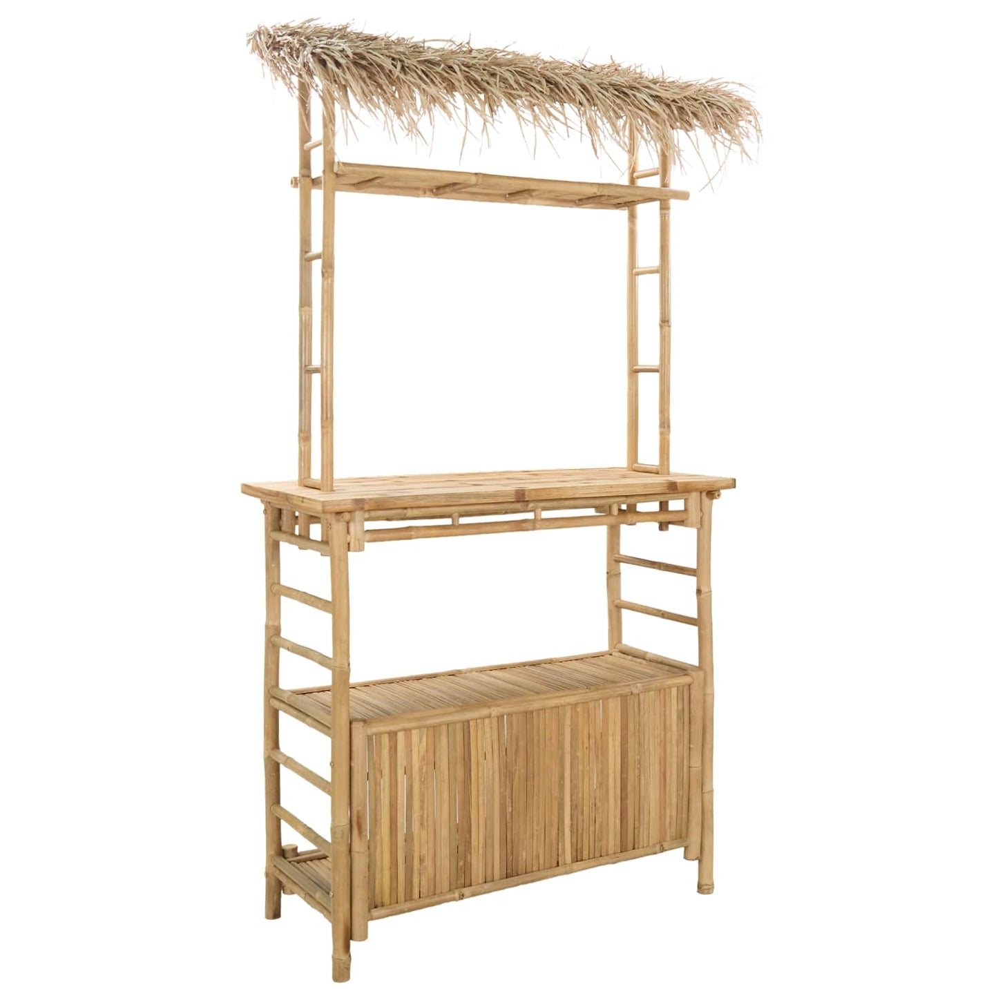 Outdoor Bartisch Natur 110 x 50 x 209 cm Bambus