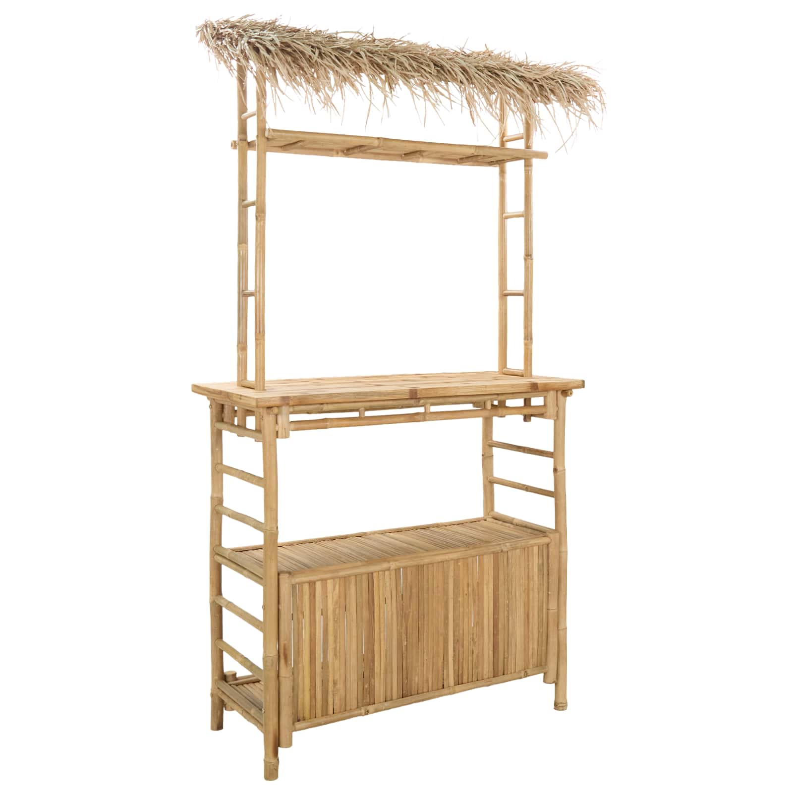 Outdoor Bartisch Natur 110 x 50 x 209 cm Bambus