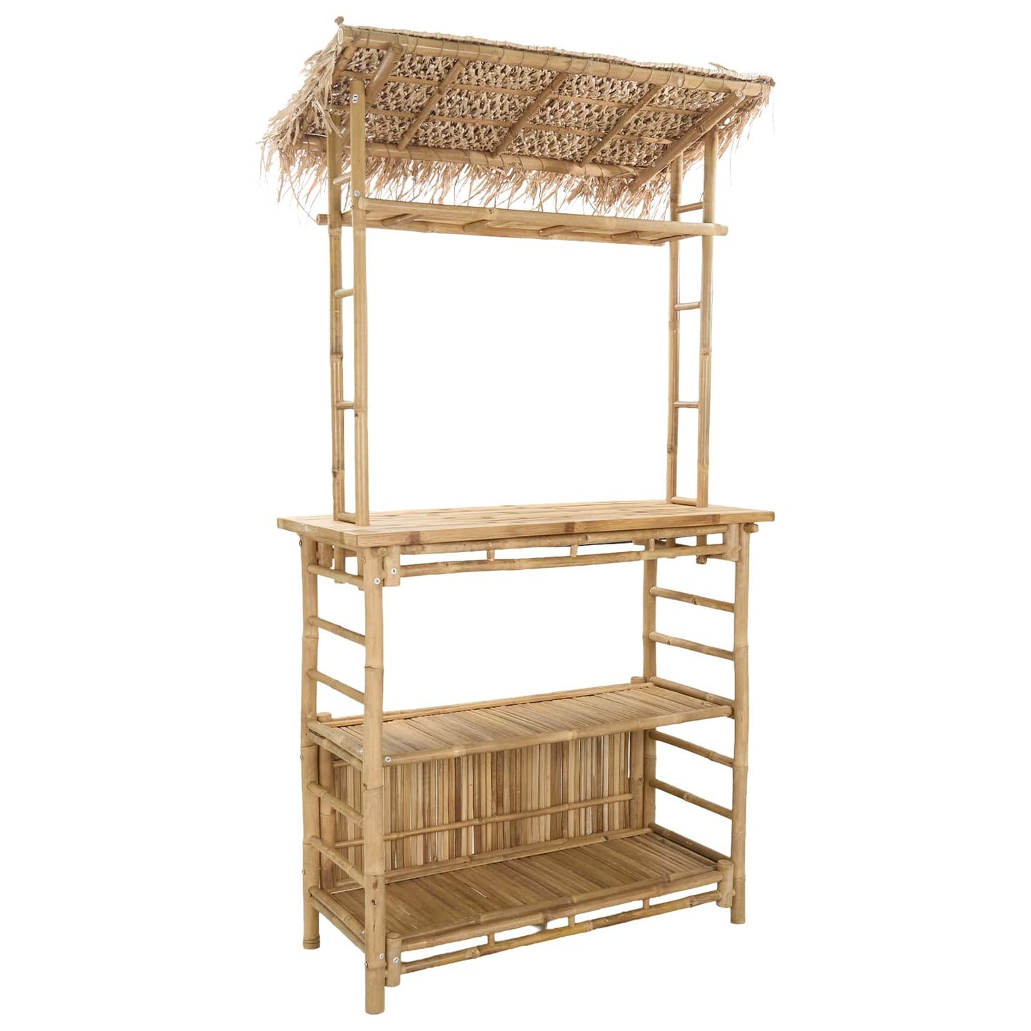 Outdoor Bartisch Natur 110 x 50 x 209 cm Bambus