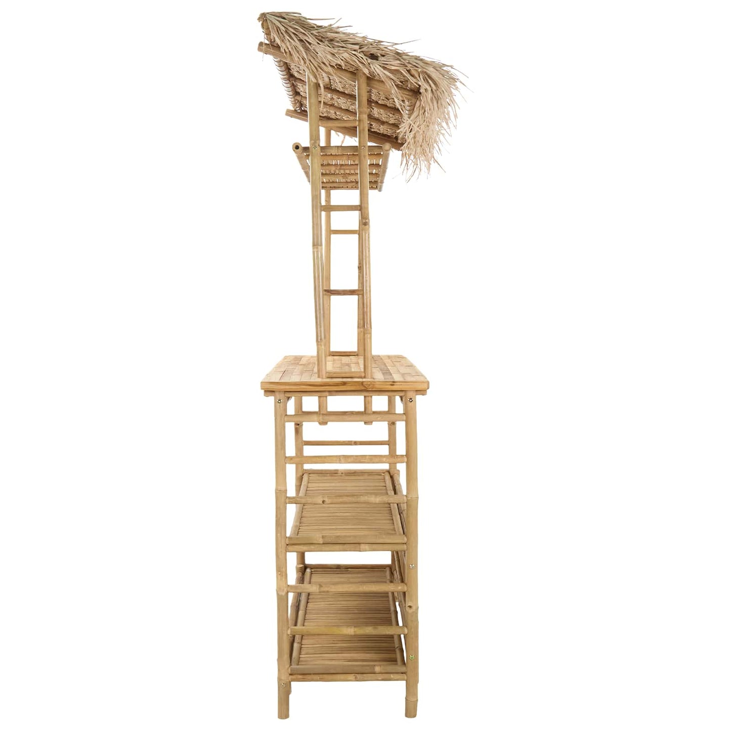 Outdoor Bartisch Natur 110 x 50 x 209 cm Bambus