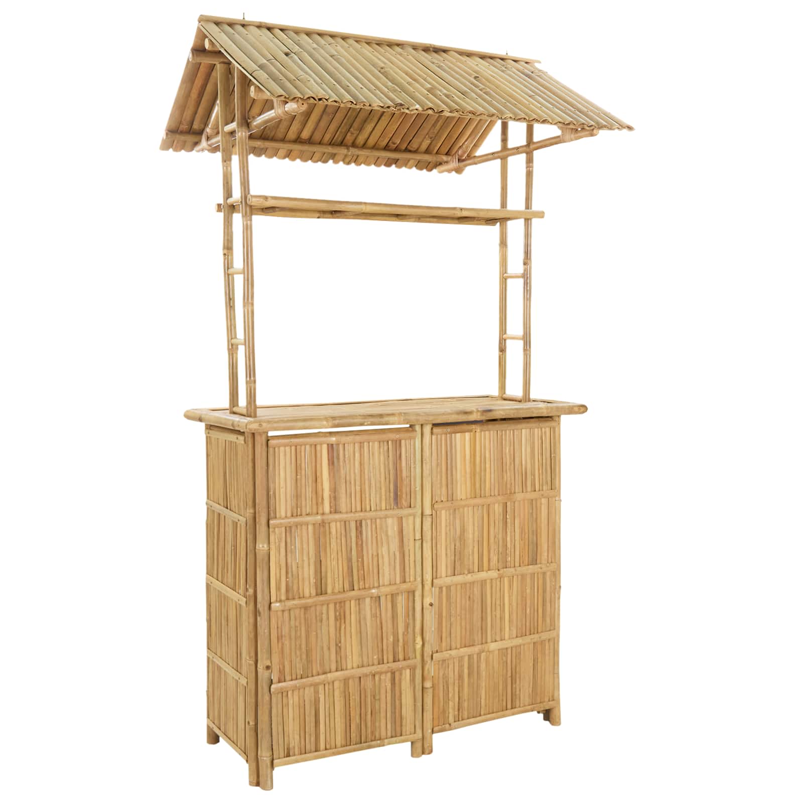 Outdoor Bartisch Natur 115 x 95 x 214 cm Bambus