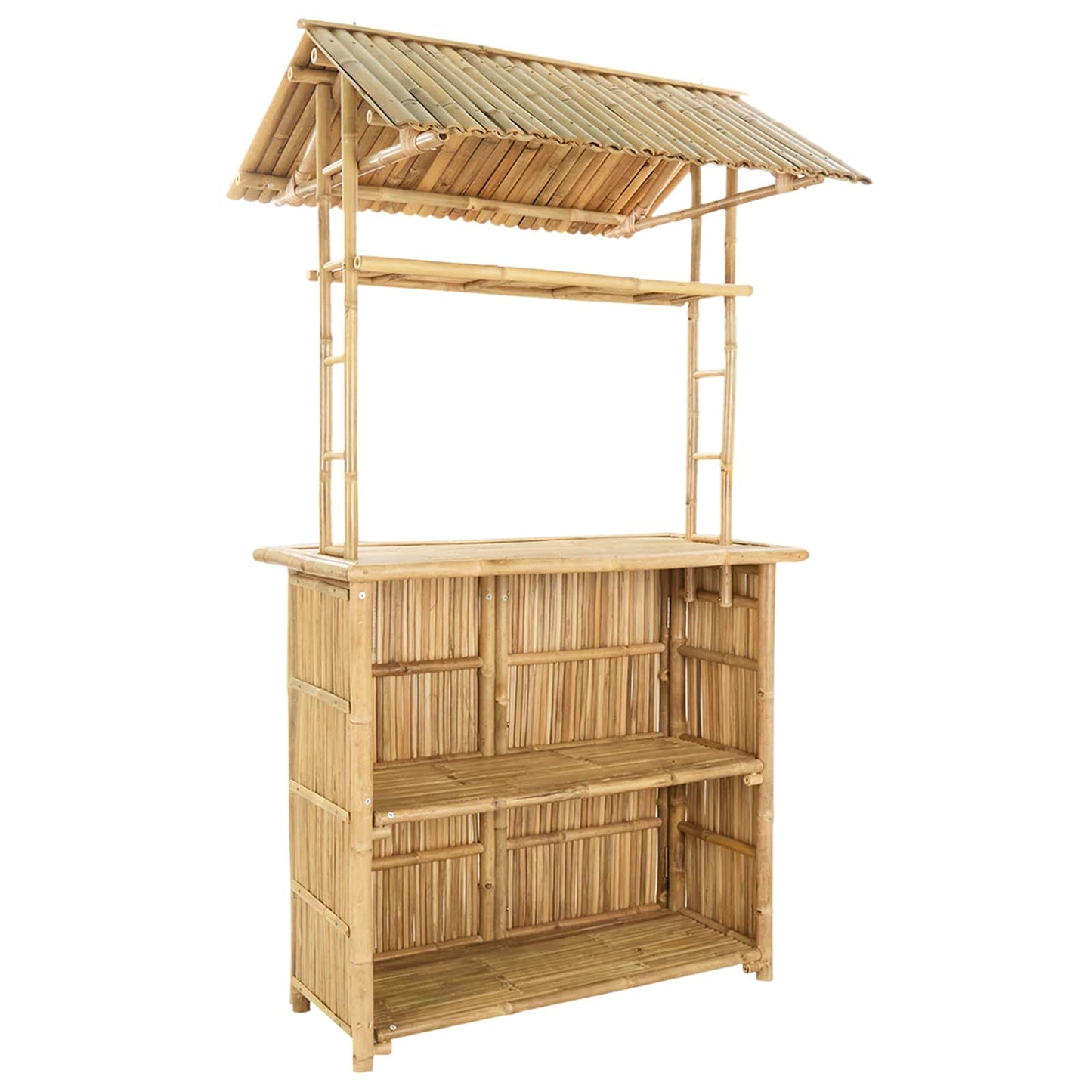 Outdoor Bartisch Natur 115 x 95 x 214 cm Bambus