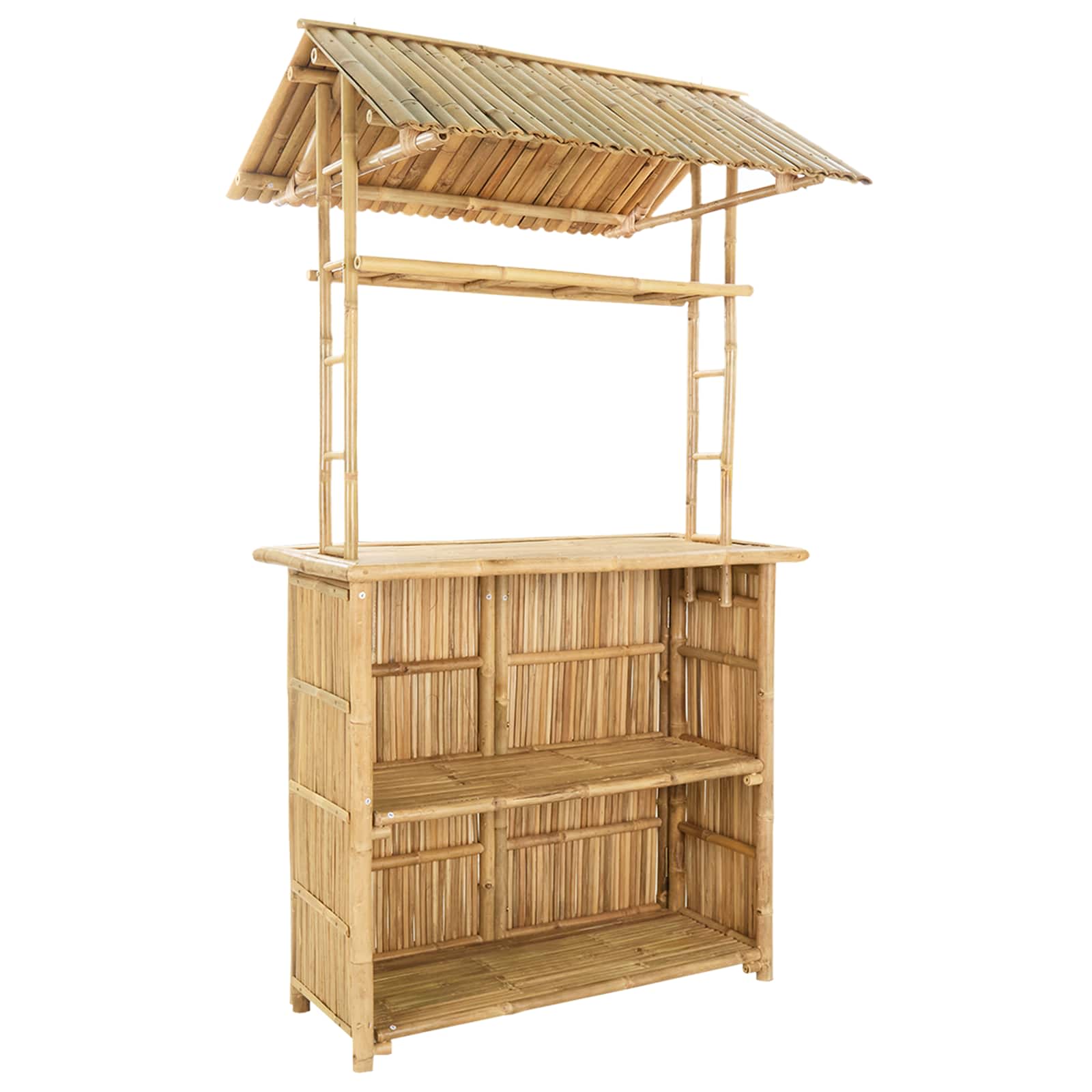 Outdoor Bartisch Natur 115 x 95 x 214 cm Bambus