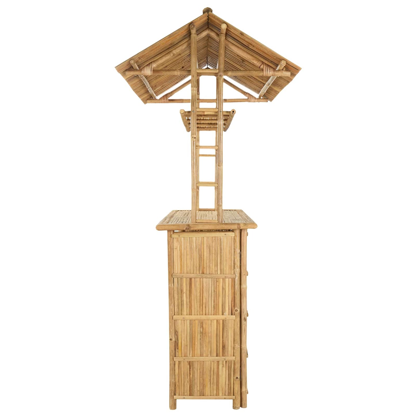 Outdoor Bartisch Natur 115 x 95 x 214 cm Bambus