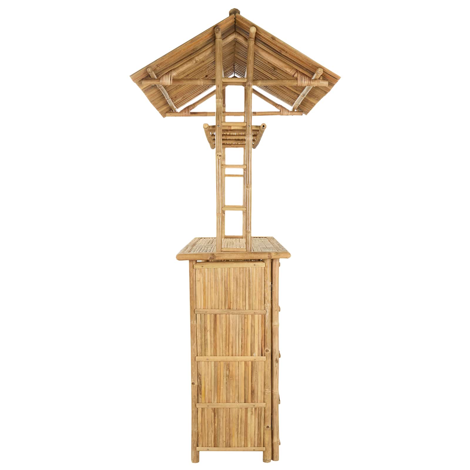 Outdoor Bartisch Natur 115 x 95 x 214 cm Bambus