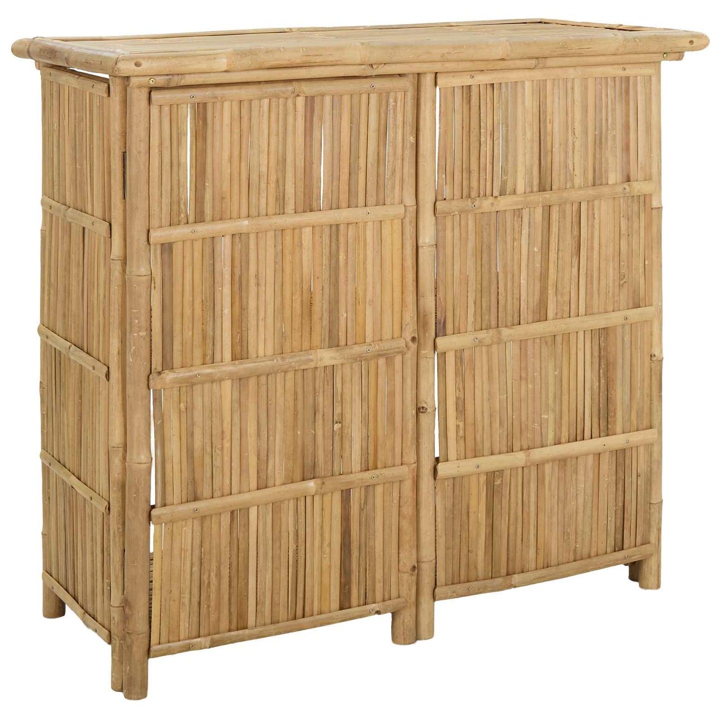 Outdoor Bartisch Natur 115 x 55 x 105 cm Bambus