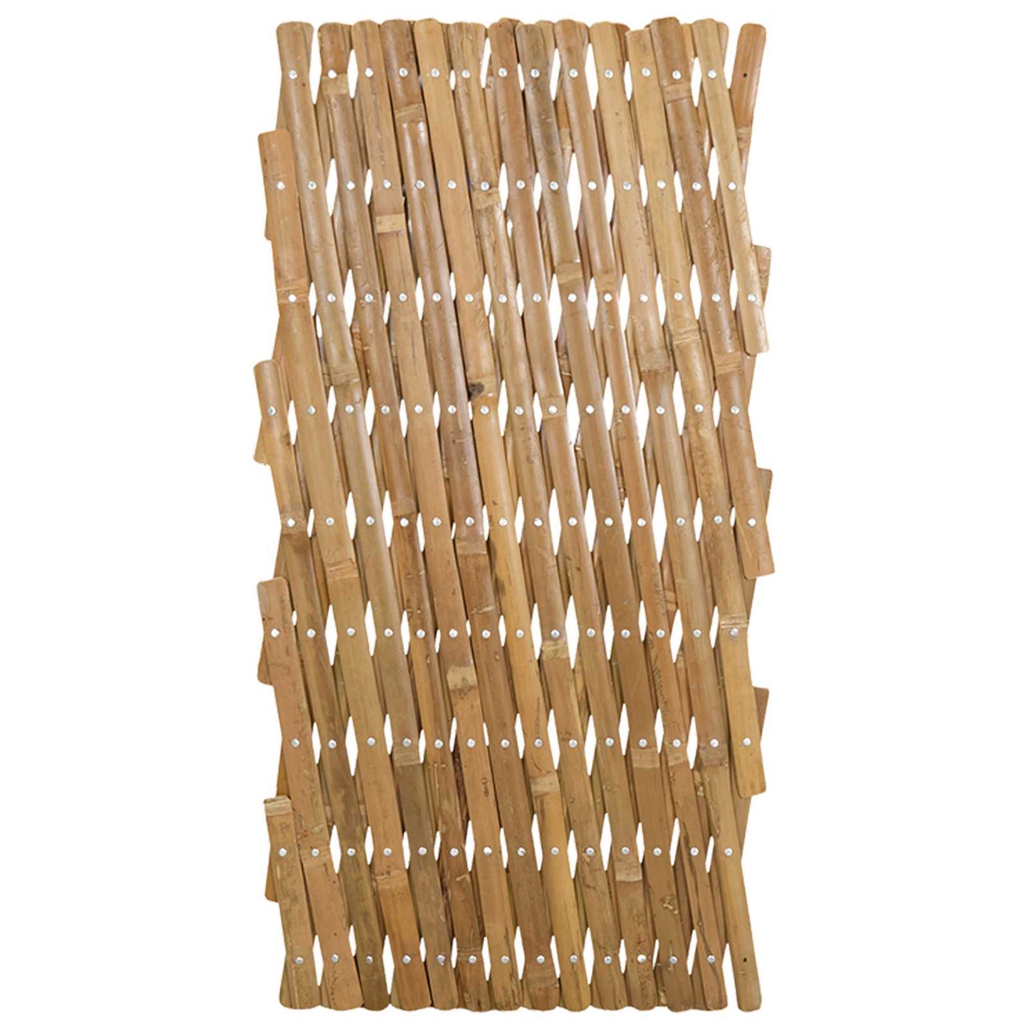 Erweiterbarer Spalierzaun 2 stk. 100 x 105 cm Bambus Hellbraun