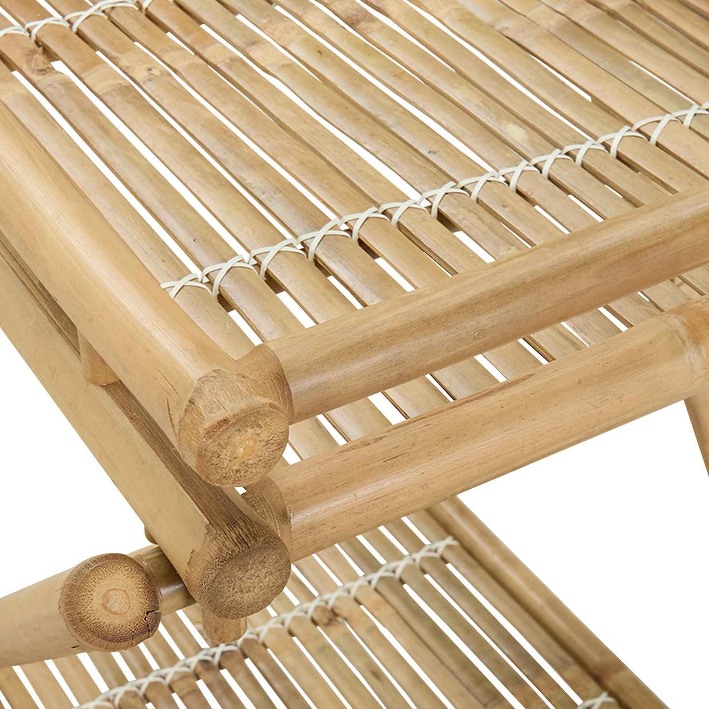 Servierwagen mit Rädern Natur 79 x 67,5 x 84 cm Bambus