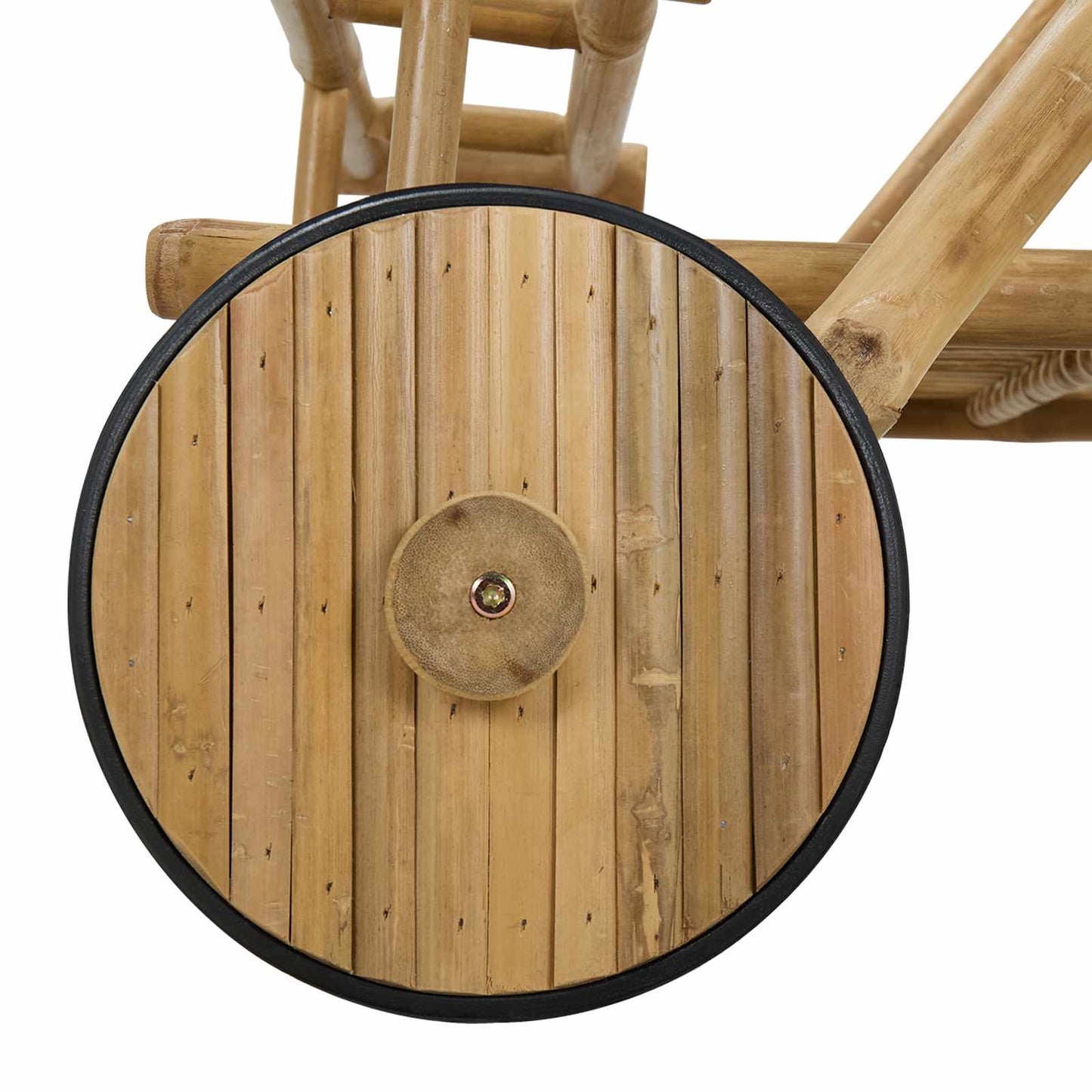 Servierwagen mit Rädern Natur 79 x 67,5 x 84 cm Bambus