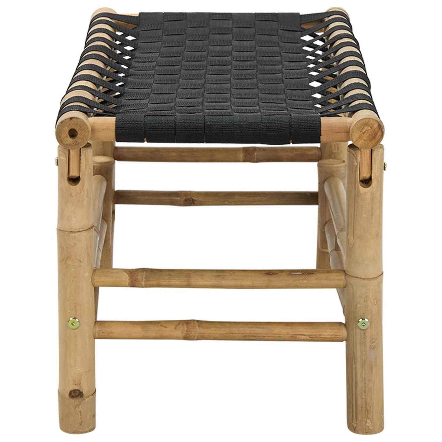 Gartenbank 80 x 38 x 40 cm Bambus Natur Rechtwinklig