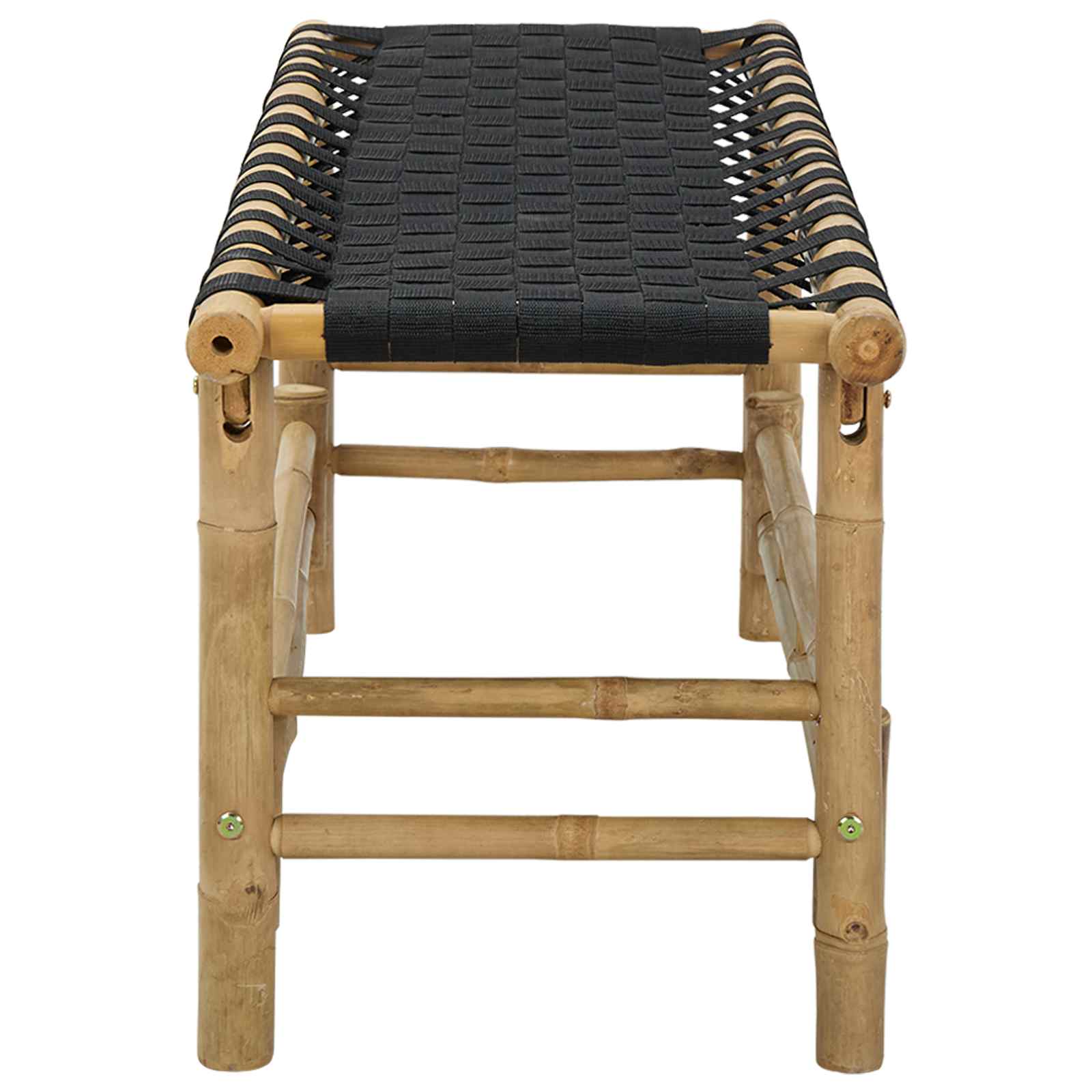Gartenbank 110 x 38 x 40 cm Bambus Natur Rechtwinklig