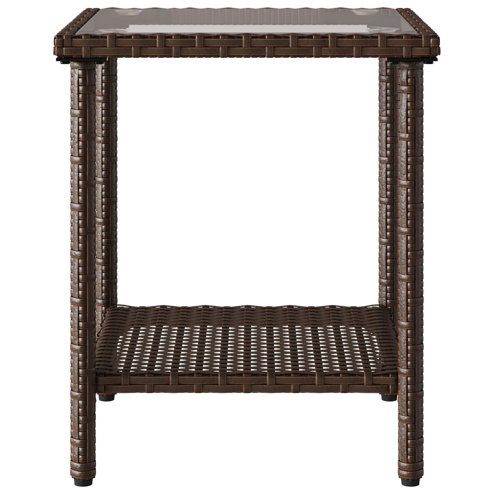 Outdoor-Sofagarnitur 2 stk. 5-Sitzanzahl Braun und Rot