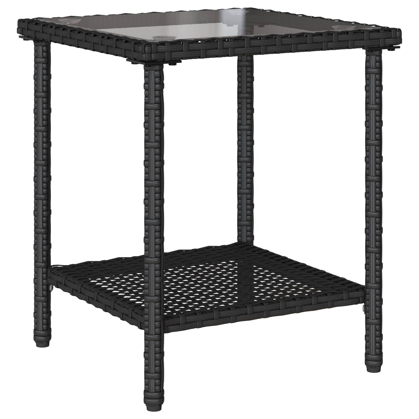 Garten-Sofa 2 stk. 5-Sitzanzahl Schwarz und Türkis Poly Rattan