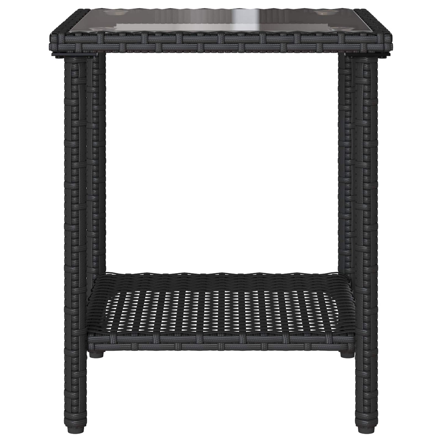 Garten-Sofa 2 stk. 5-Sitzanzahl Schwarz und Türkis Poly Rattan