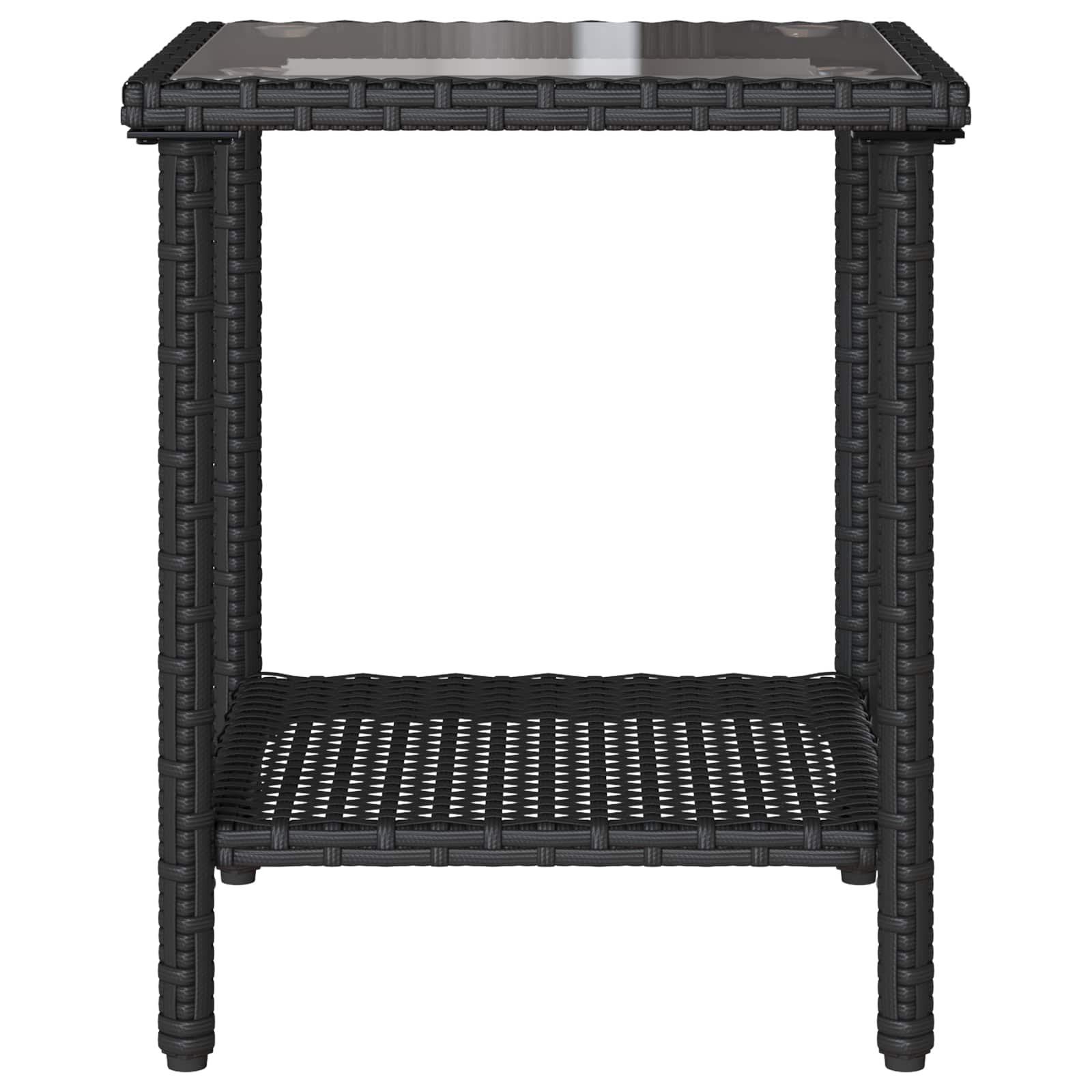 Garten-Sofa 2 stk. 5-Sitzanzahl Schwarz und Türkis Poly Rattan