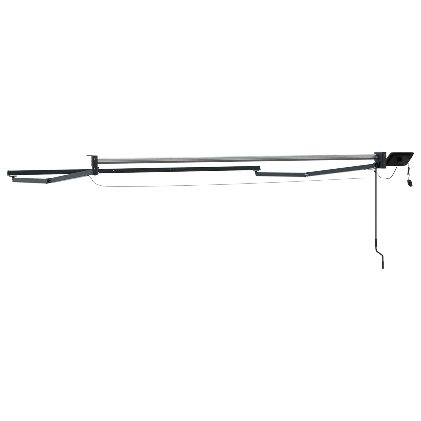 Electric Retractable Awning Frame Anthrazit 3 x 2 m Aluminium
