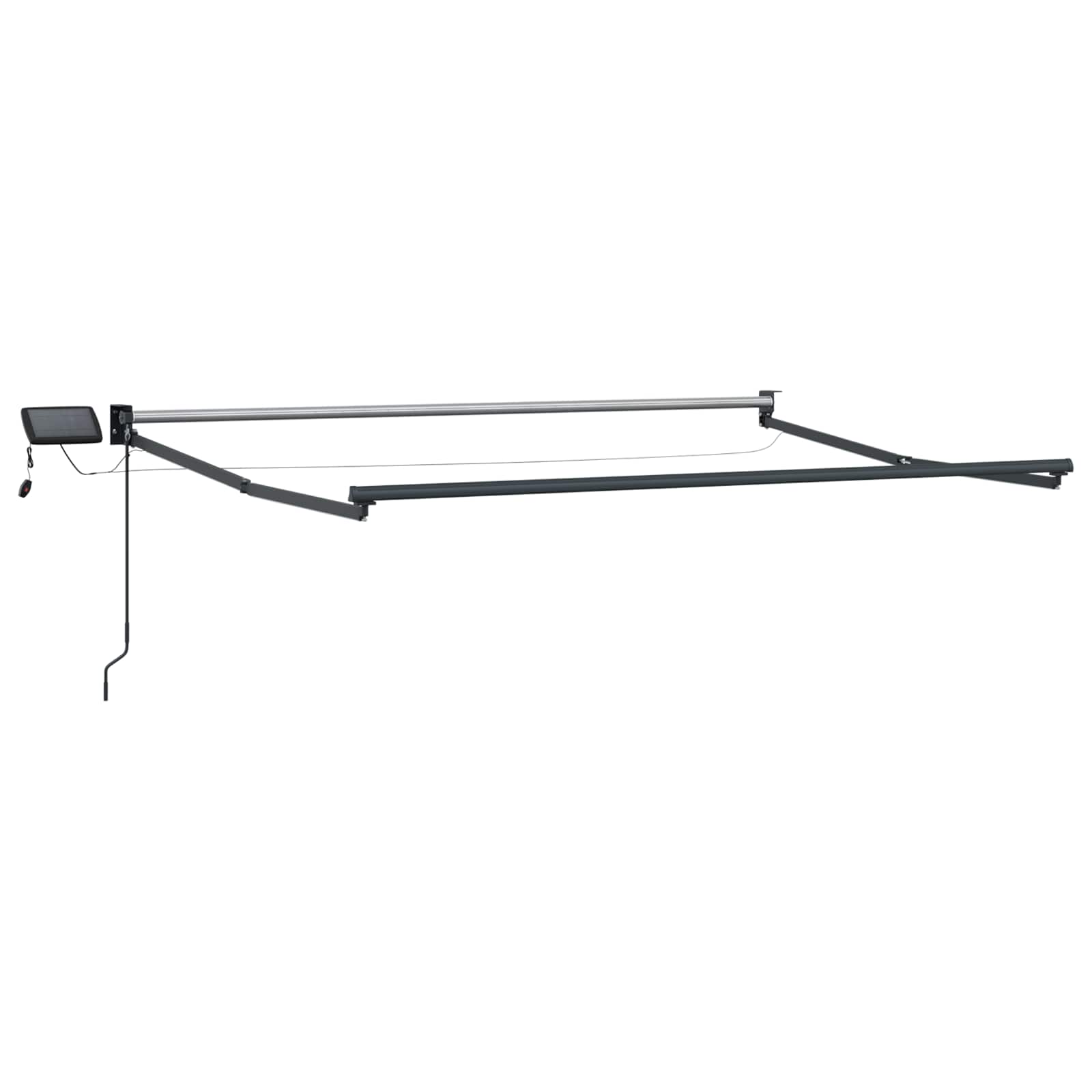 Electric Retractable Awning Frame Anthrazit 3 x 2,5 m Aluminium