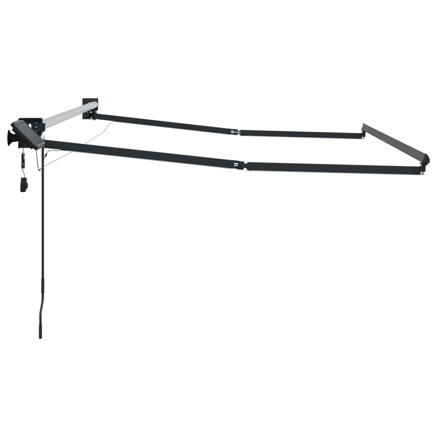 Electric Retractable Awning Frame Anthrazit 3 x 2,5 m Aluminium