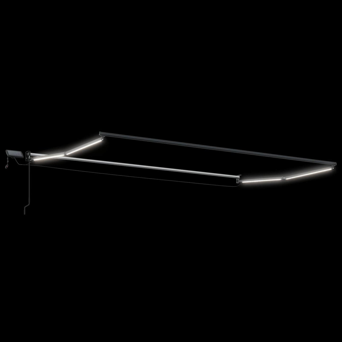 Electric Retractable Awning Frame Anthrazit 4 x 3 m Aluminium
