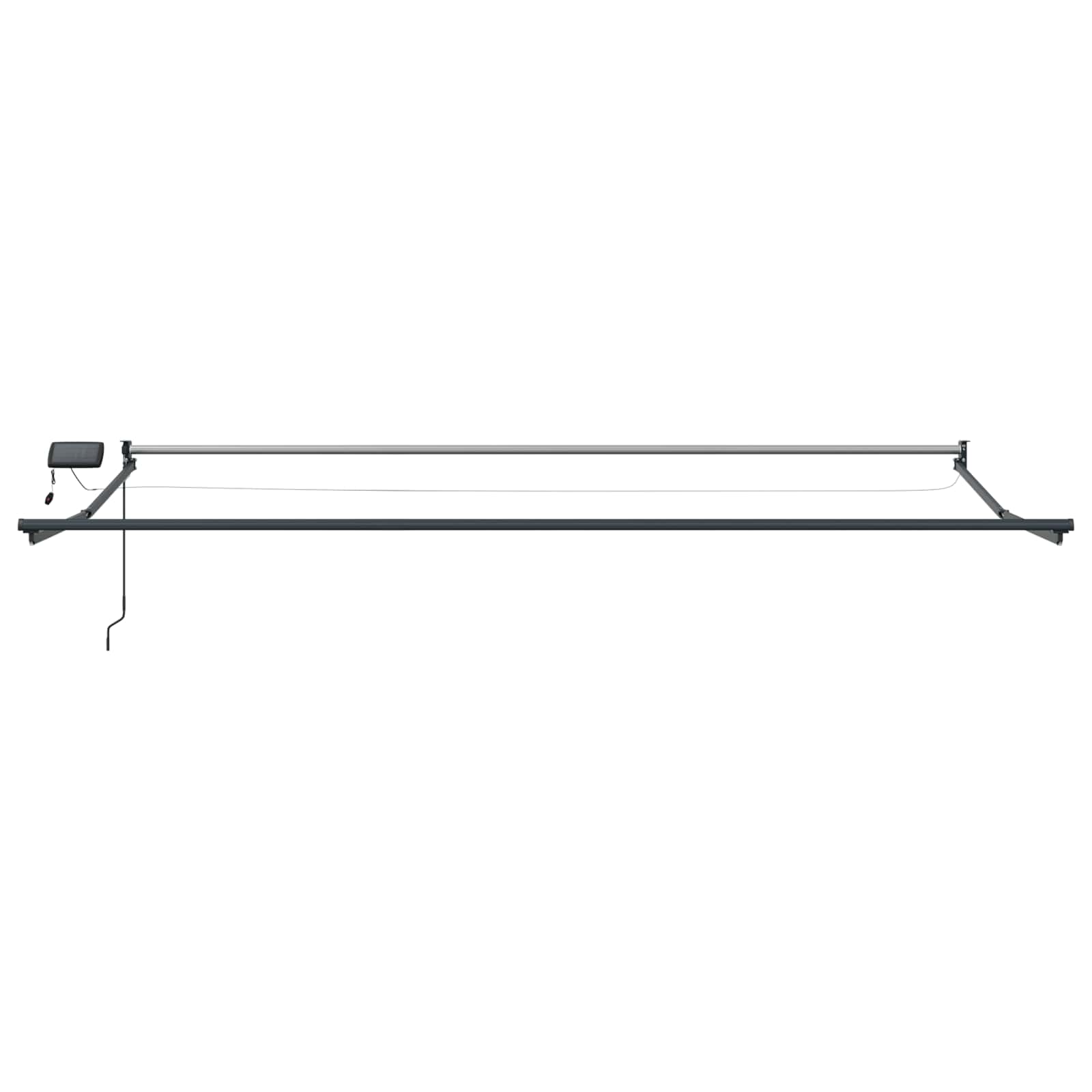 Electric Retractable Awning Frame Anthrazit 4 x 3 m Aluminium